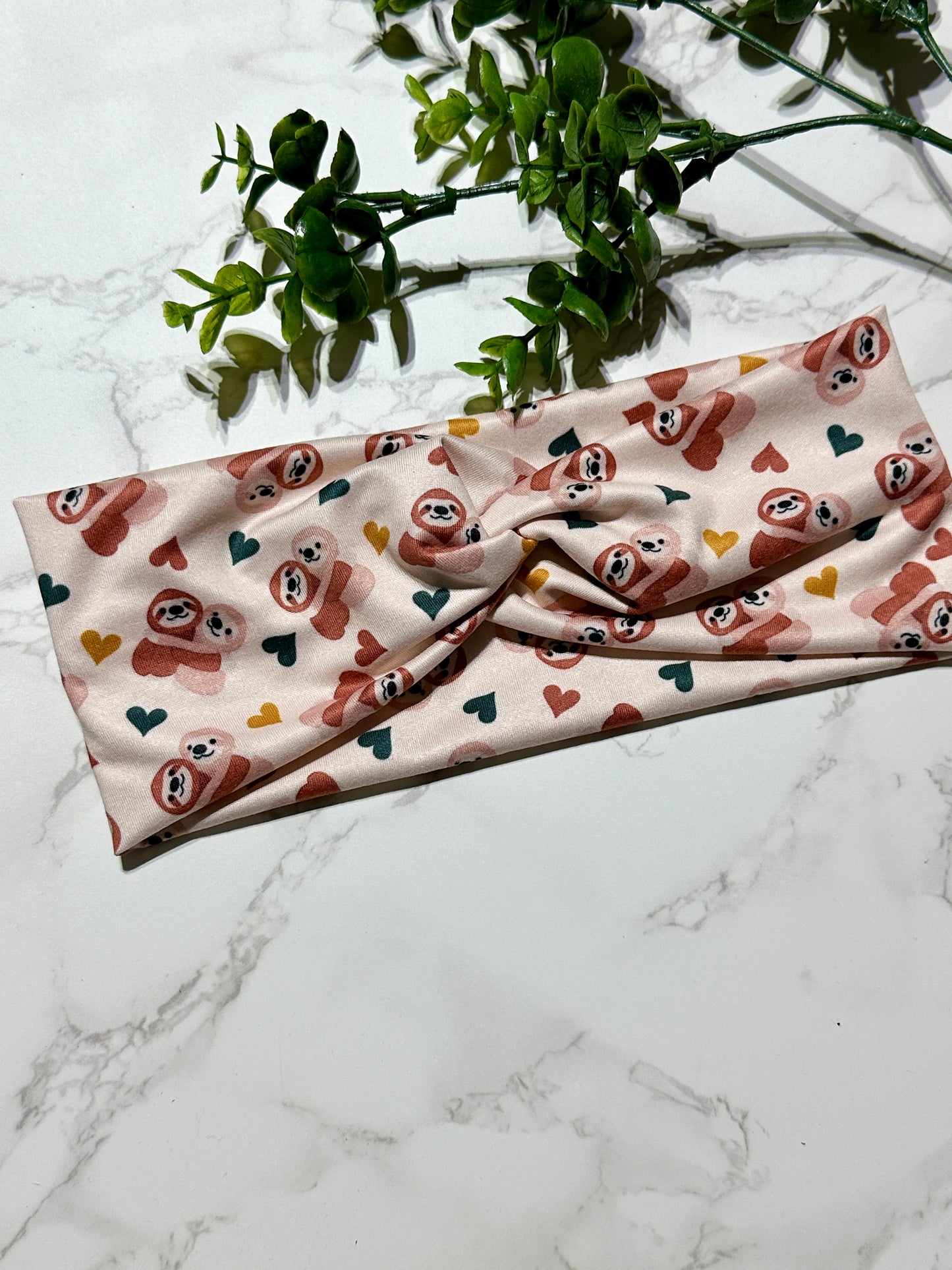 Sloth Love Twist Headband