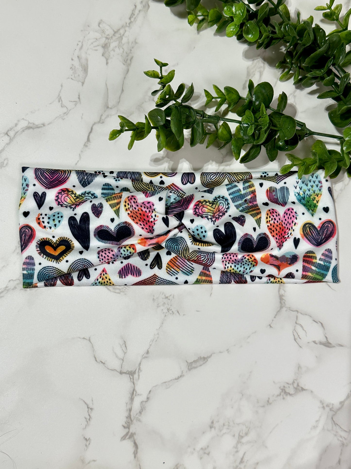 All the Hearts - Twist headband