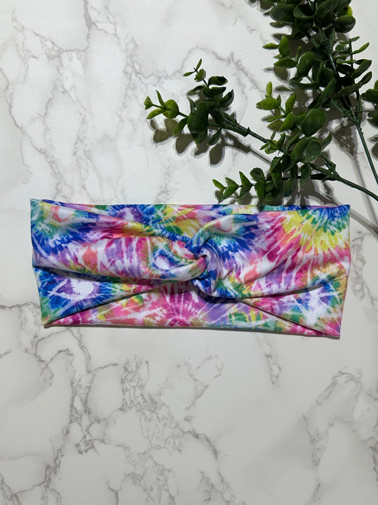 Psychedelic Tye Dye Twist Headband