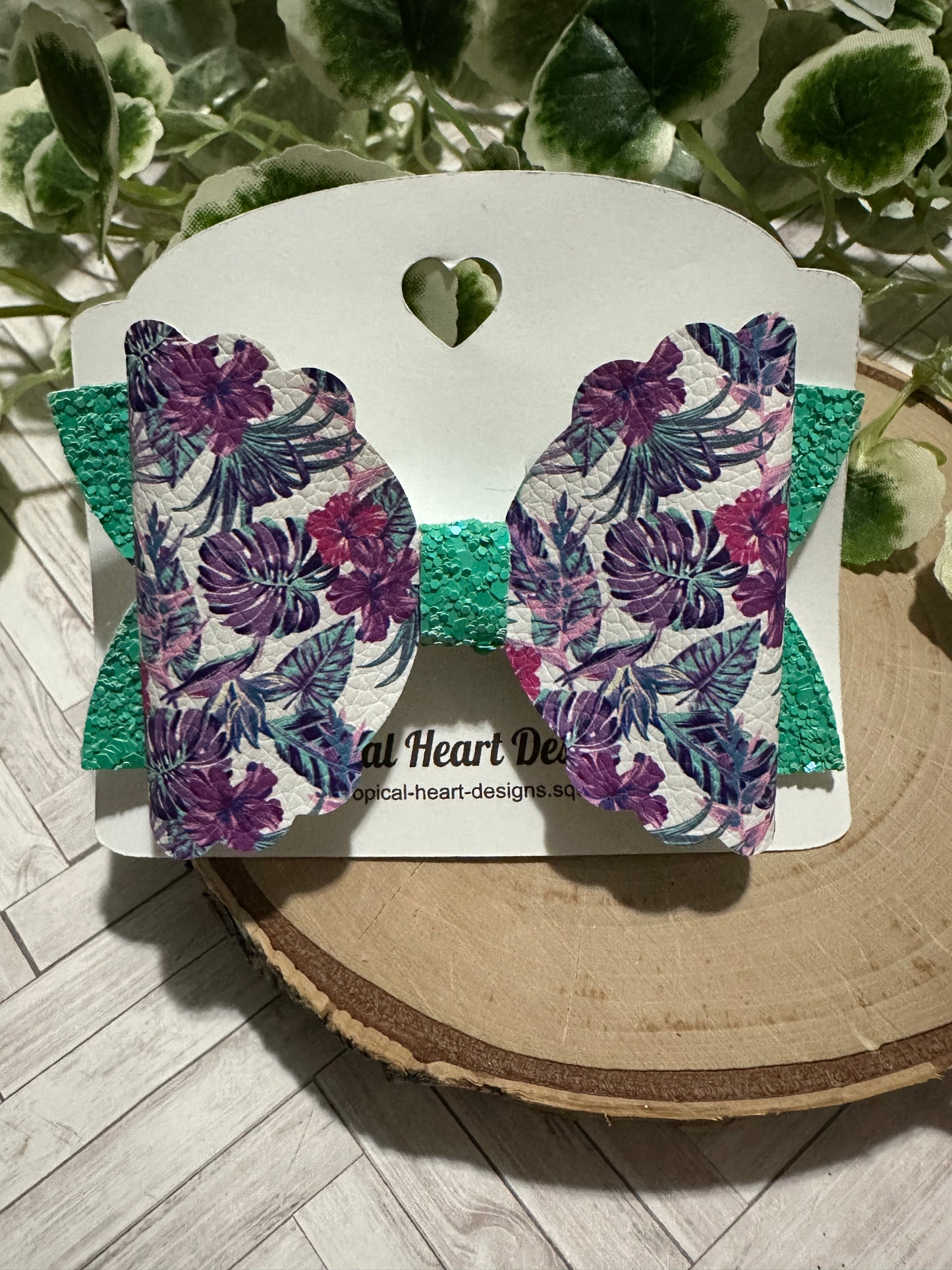 Purple/Pink Tropical Hairbow