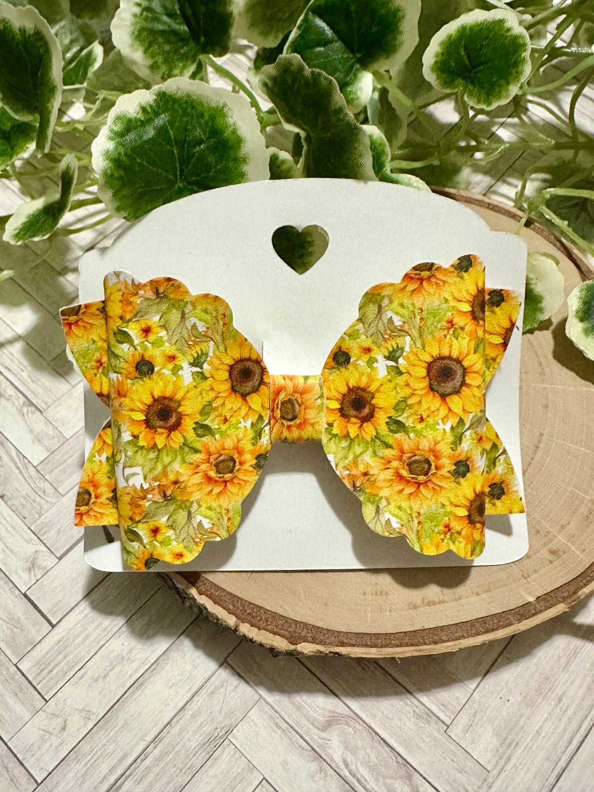 Fall Sunflower Hairbow