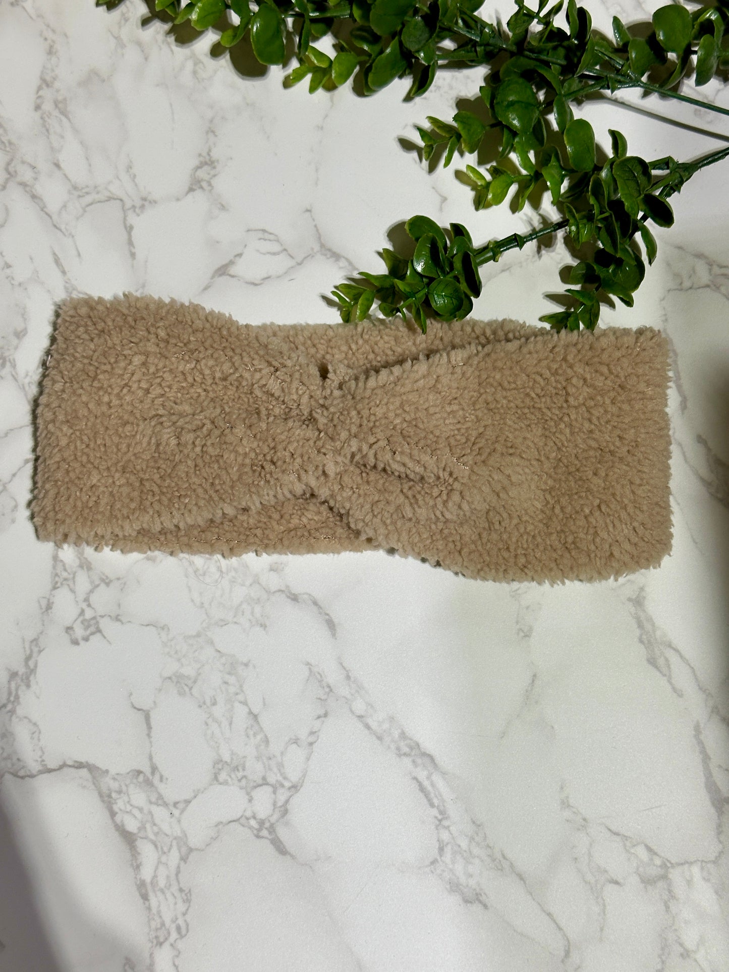 Sherpa Twist Headband - Beige
