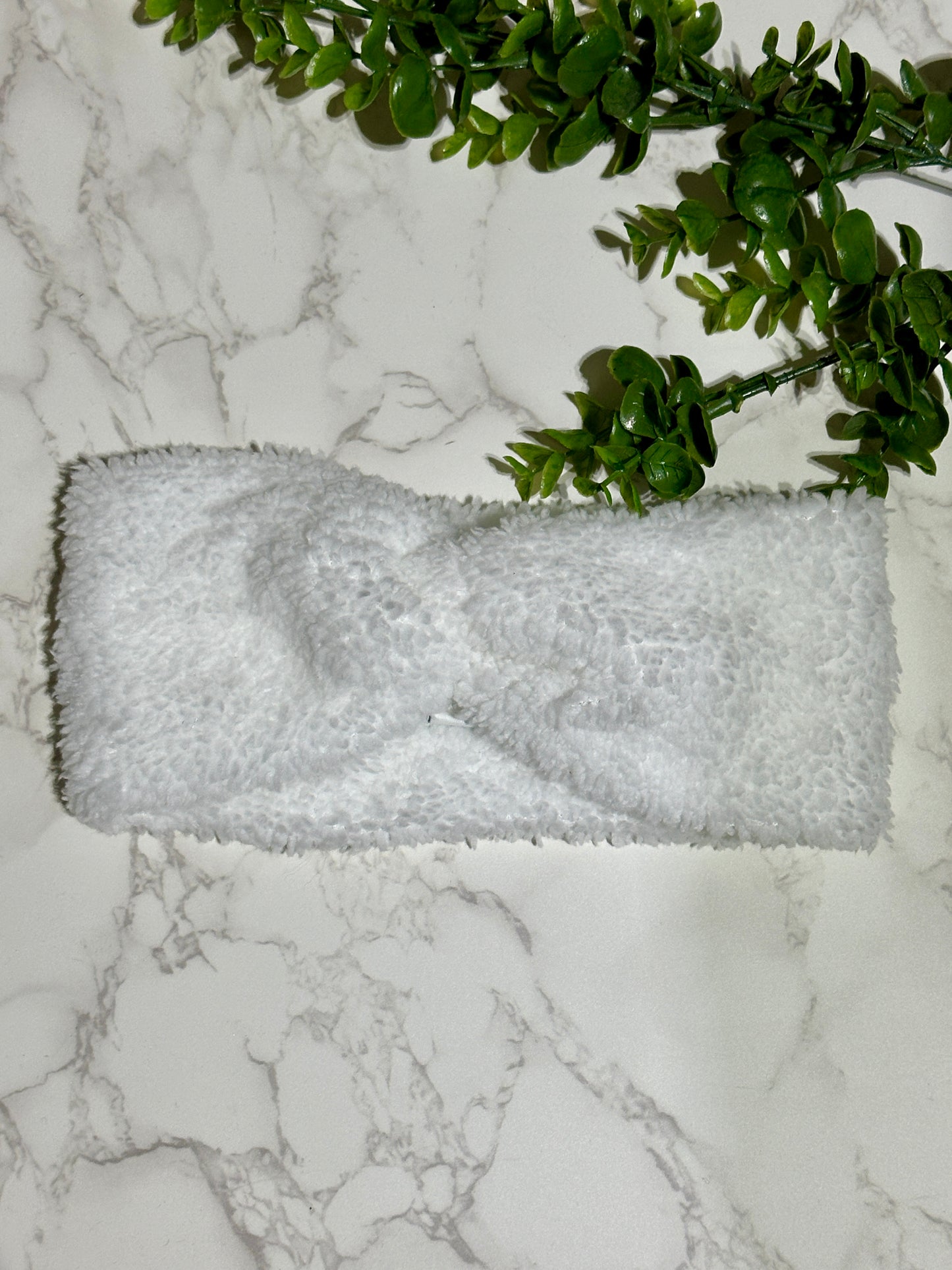 Sherpa Twist Headband - White