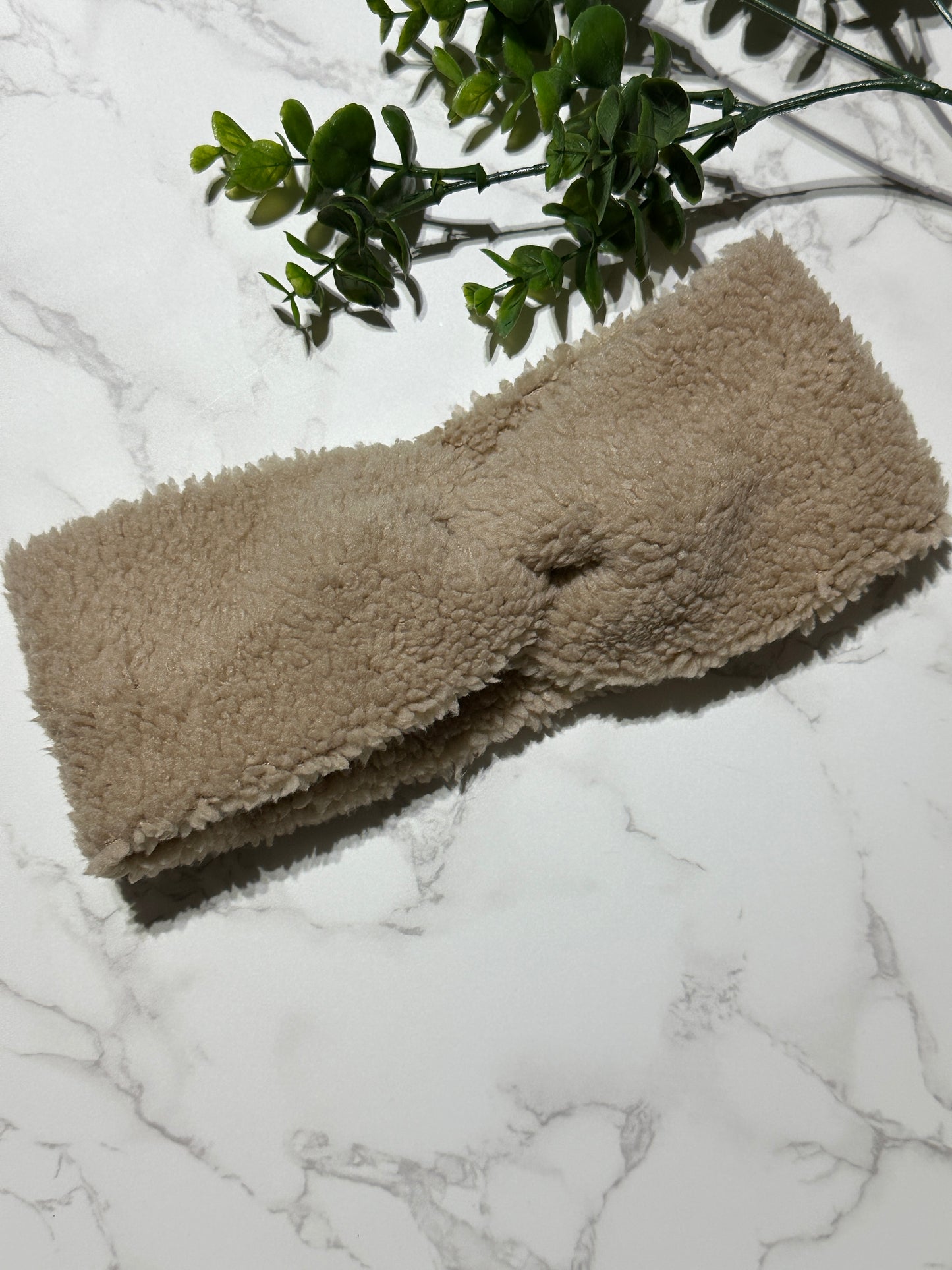 Sherpa Twist Headband - Beige