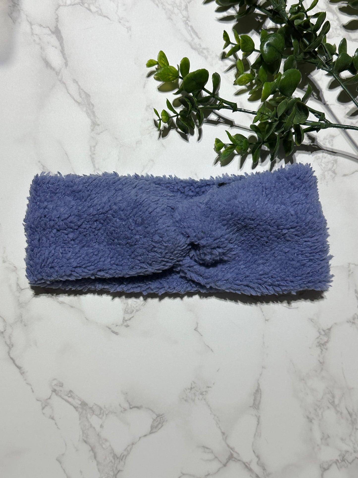 Sherpa Twist Headband - Blue