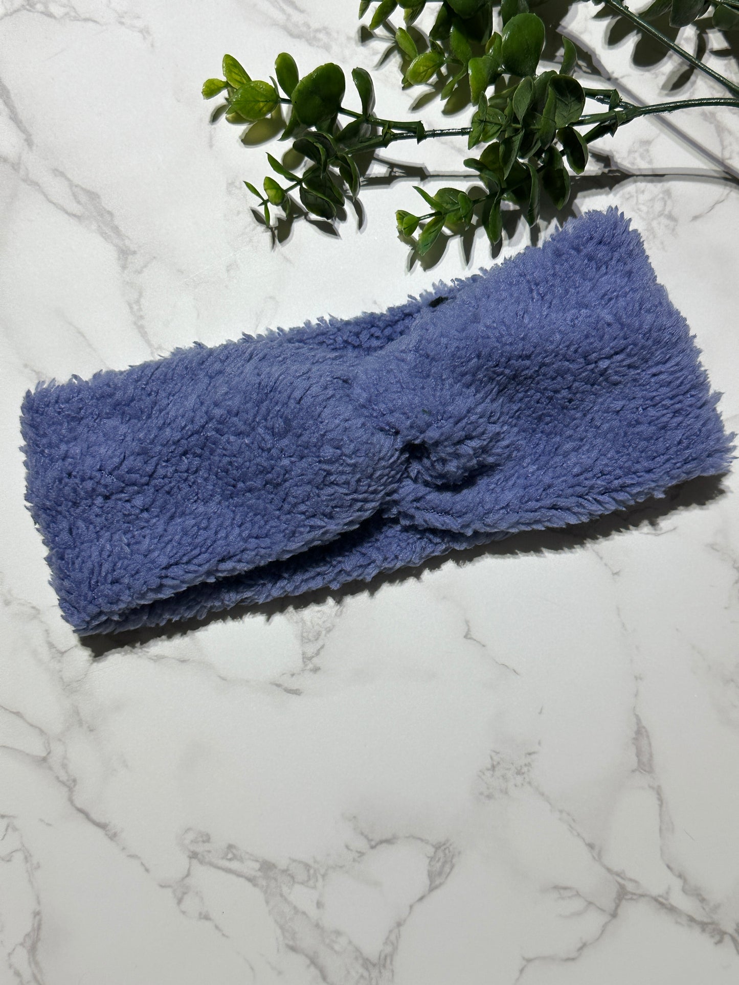 Sherpa Twist Headband - Blue