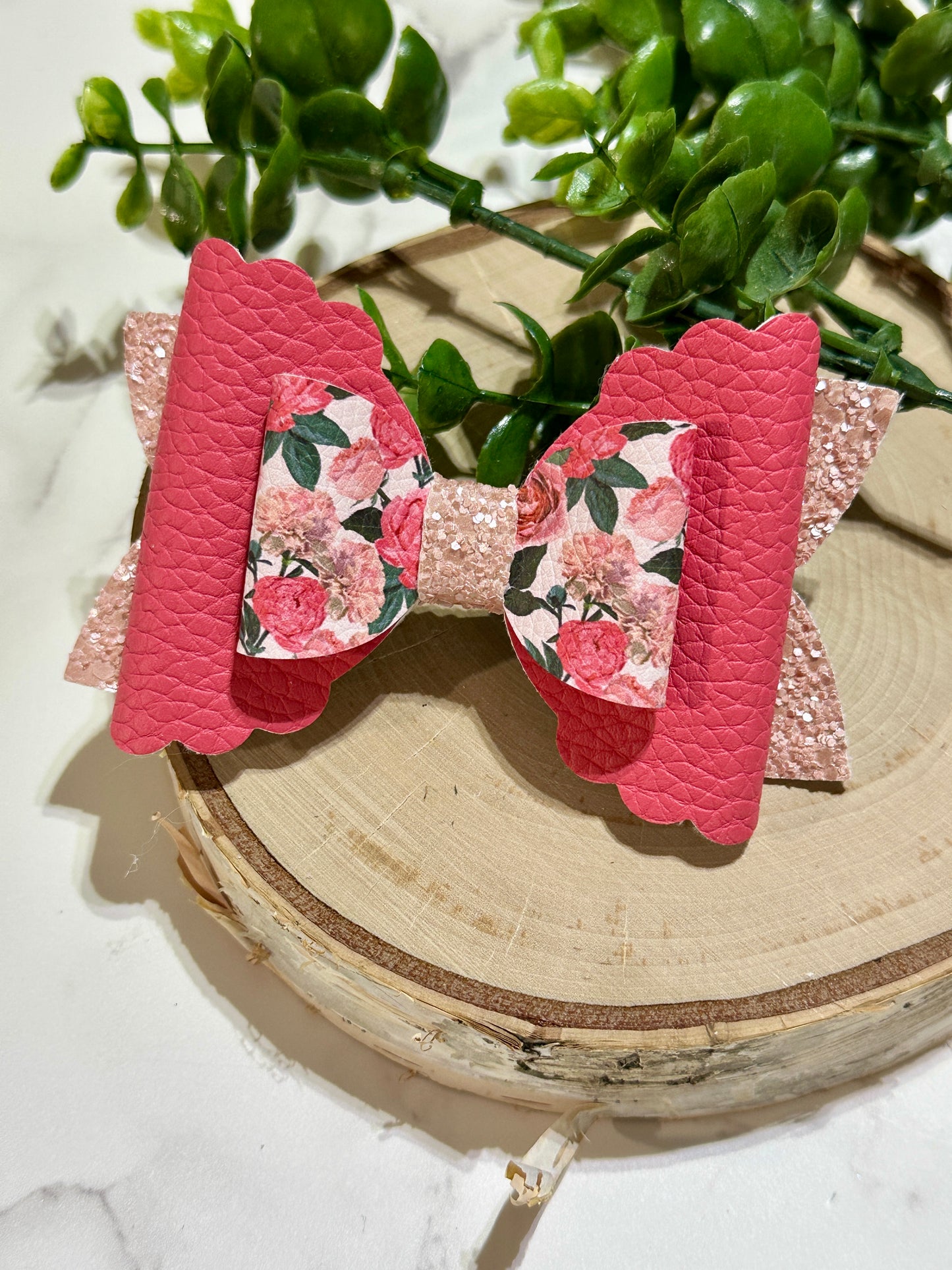 Stunning Roses Hair Bow