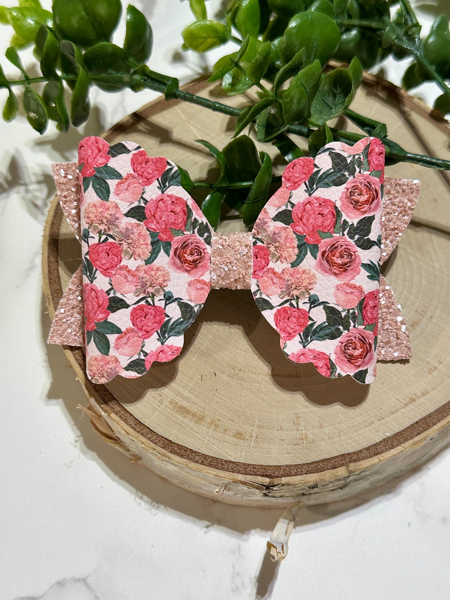 Stunning Roses Hair Bow