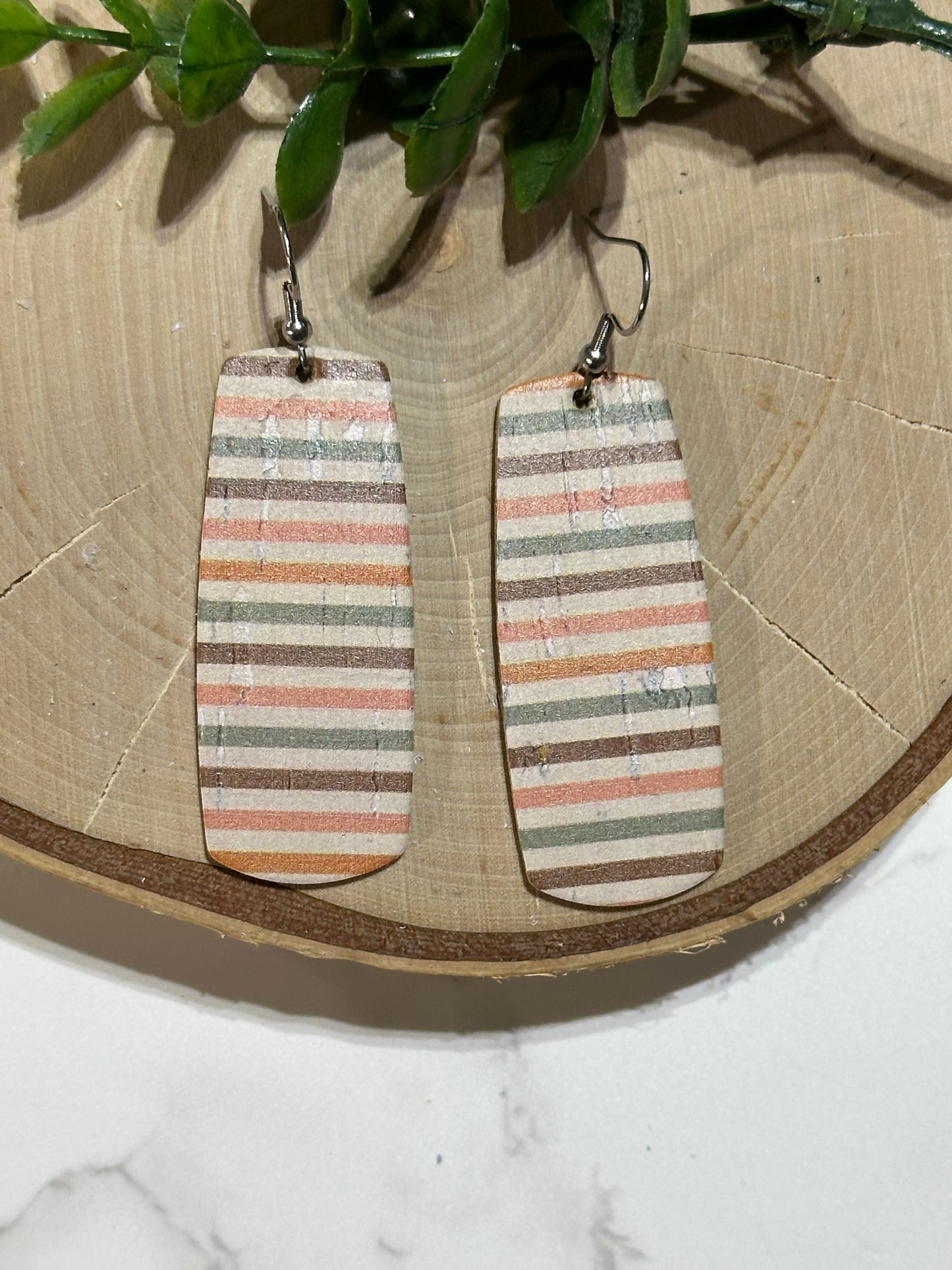 Bar Earrings - Boho Stripes