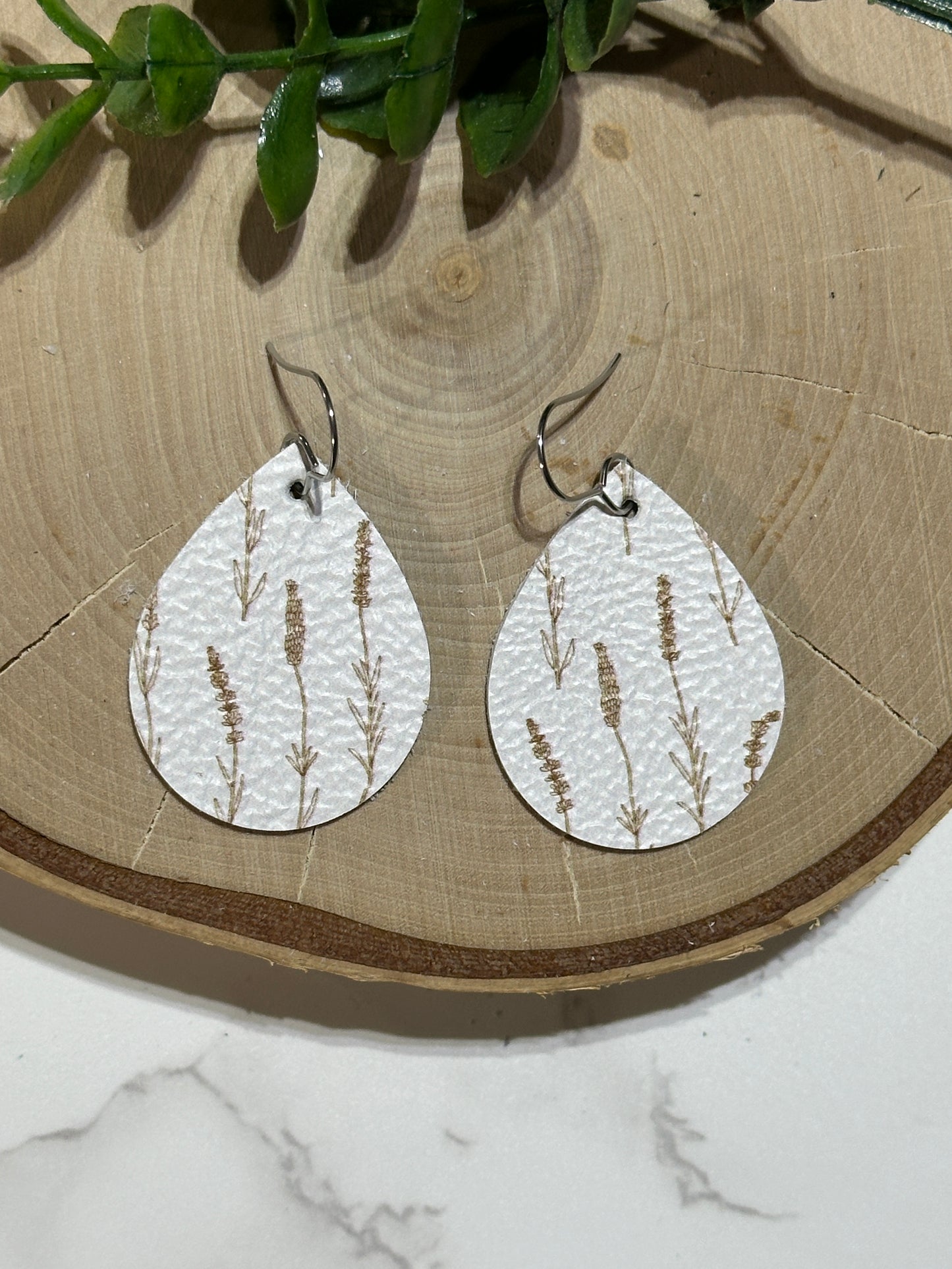 Small Teardrop Earrings - Golden Wheat