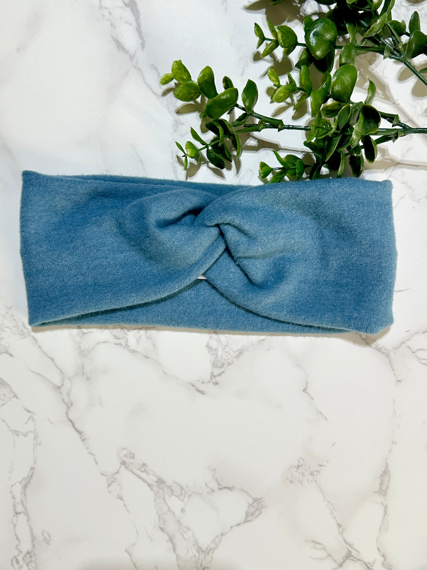 New Teal Sweater Twist Headband