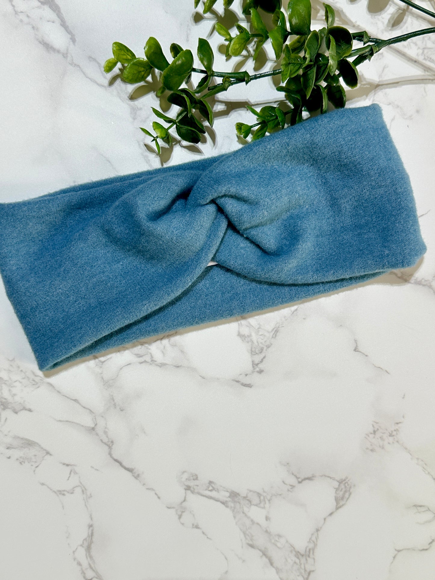 New Teal Sweater Twist Headband