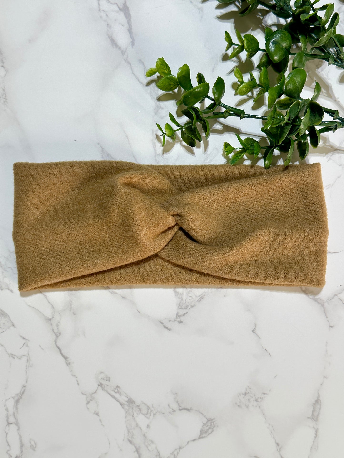 Camel Sweater Twist Headband