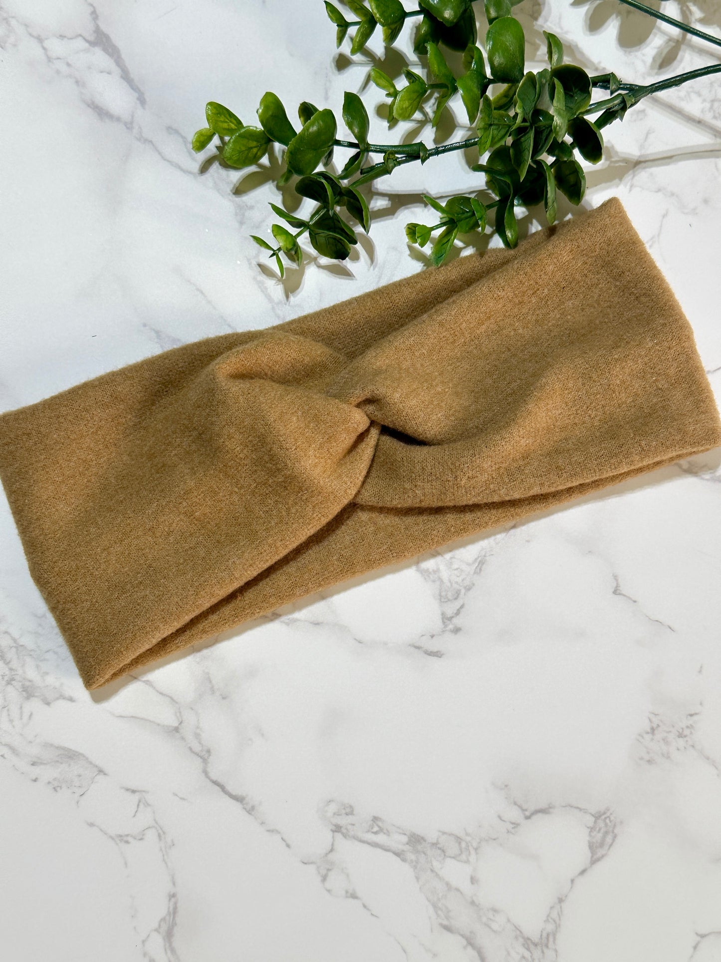 Camel Sweater Twist Headband