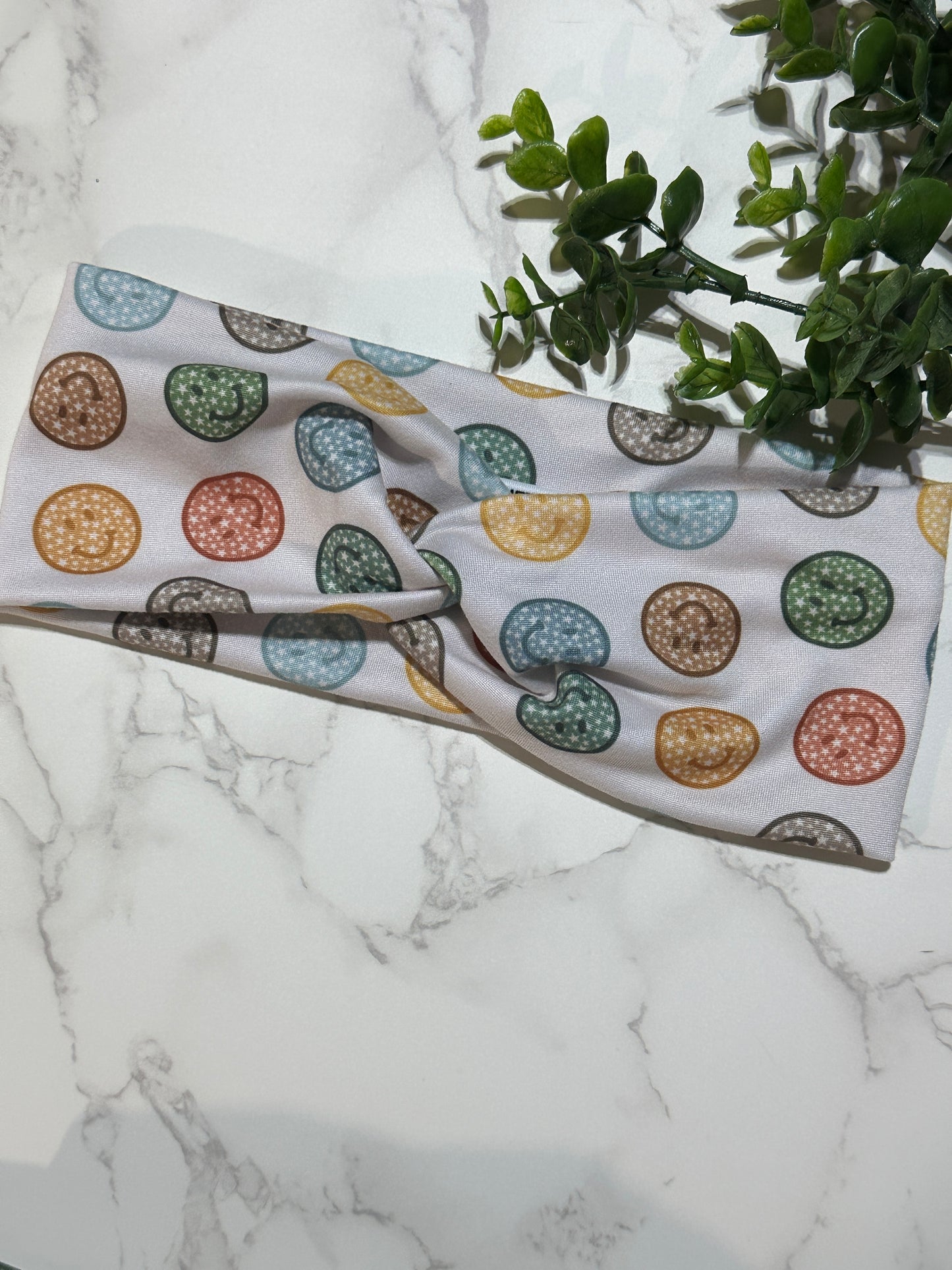 Colorful Star Smiles Twist Headband