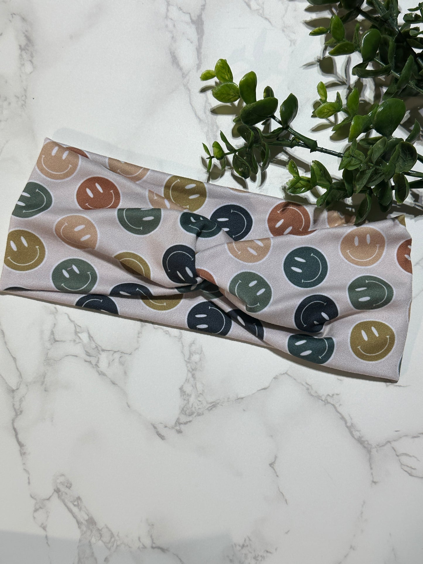 Boho Neutral Smile Twist Headband