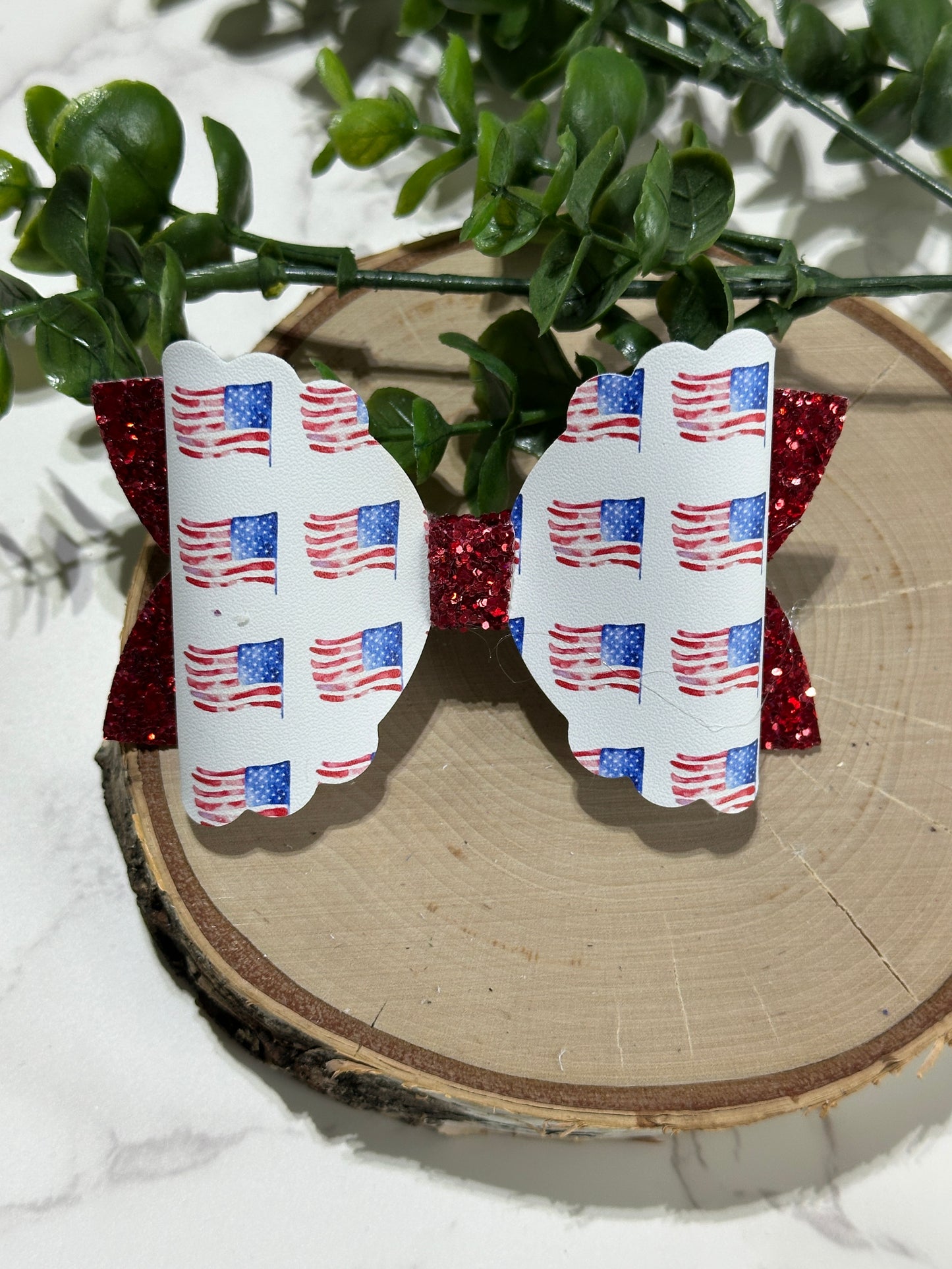 American Flag Hairbow