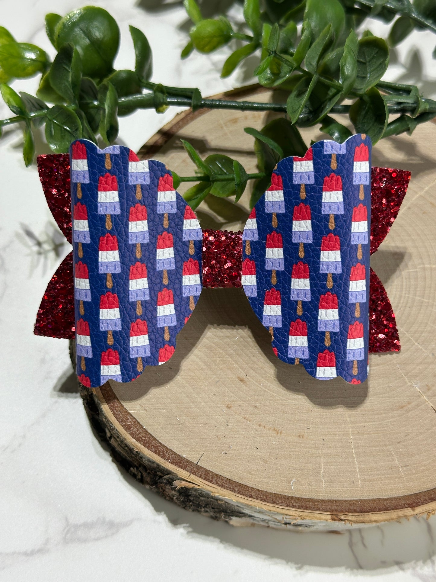Red/White/Blue Popsicles Hairbow