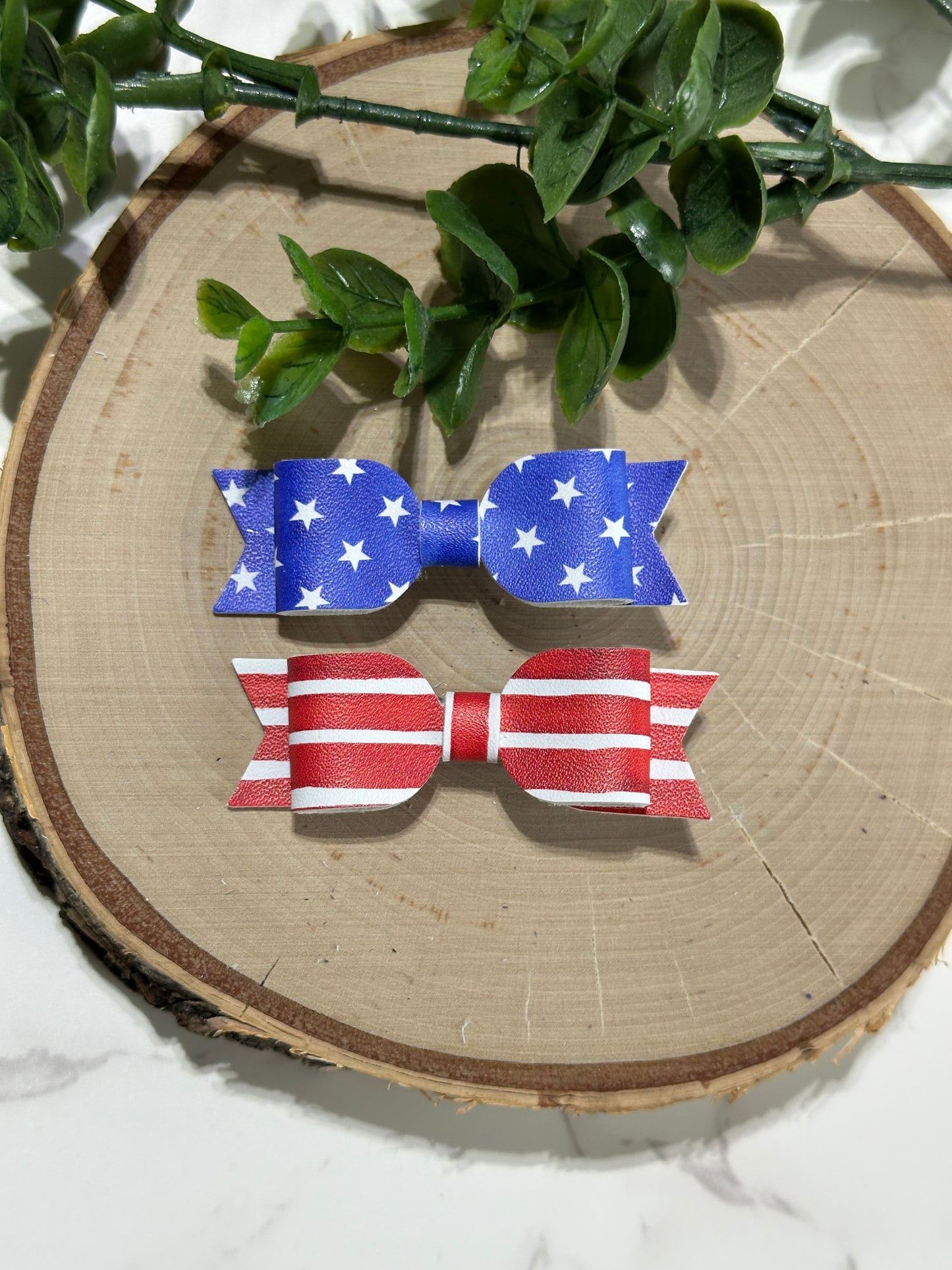 Mini Piggies Hairbow - Stars and Stripes