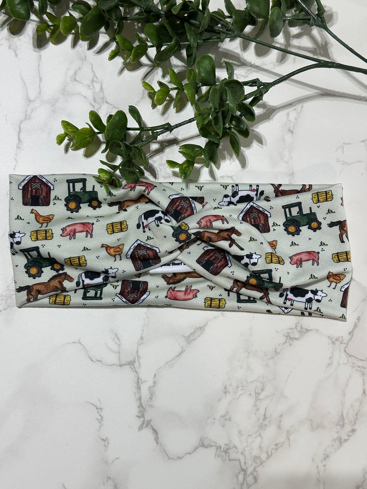 Farm Animals Twist Headband