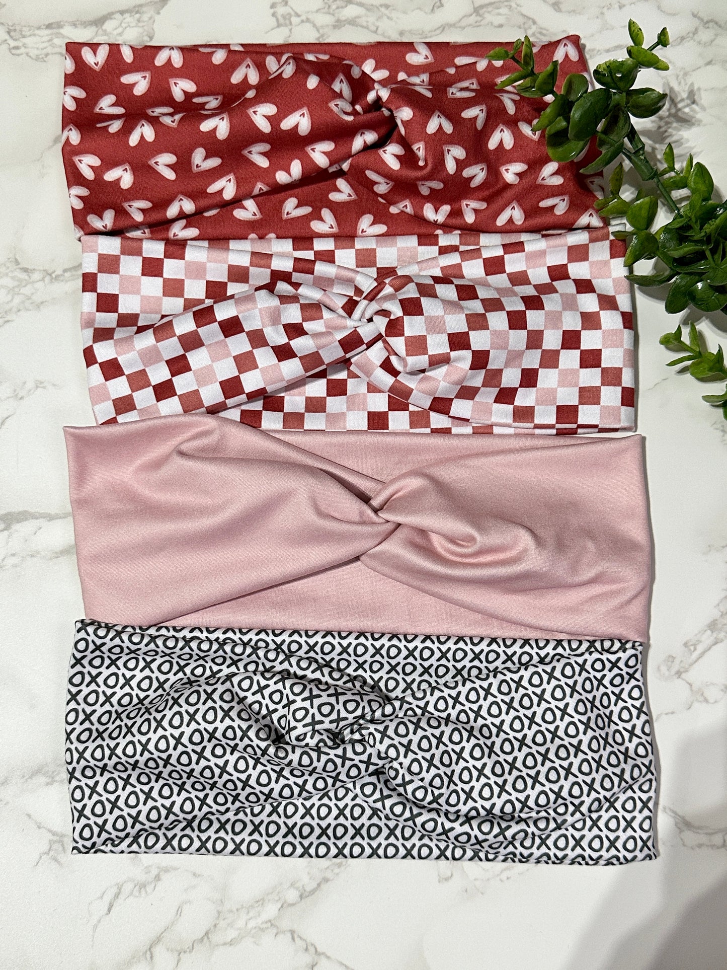 Valentines collection - twist headbands