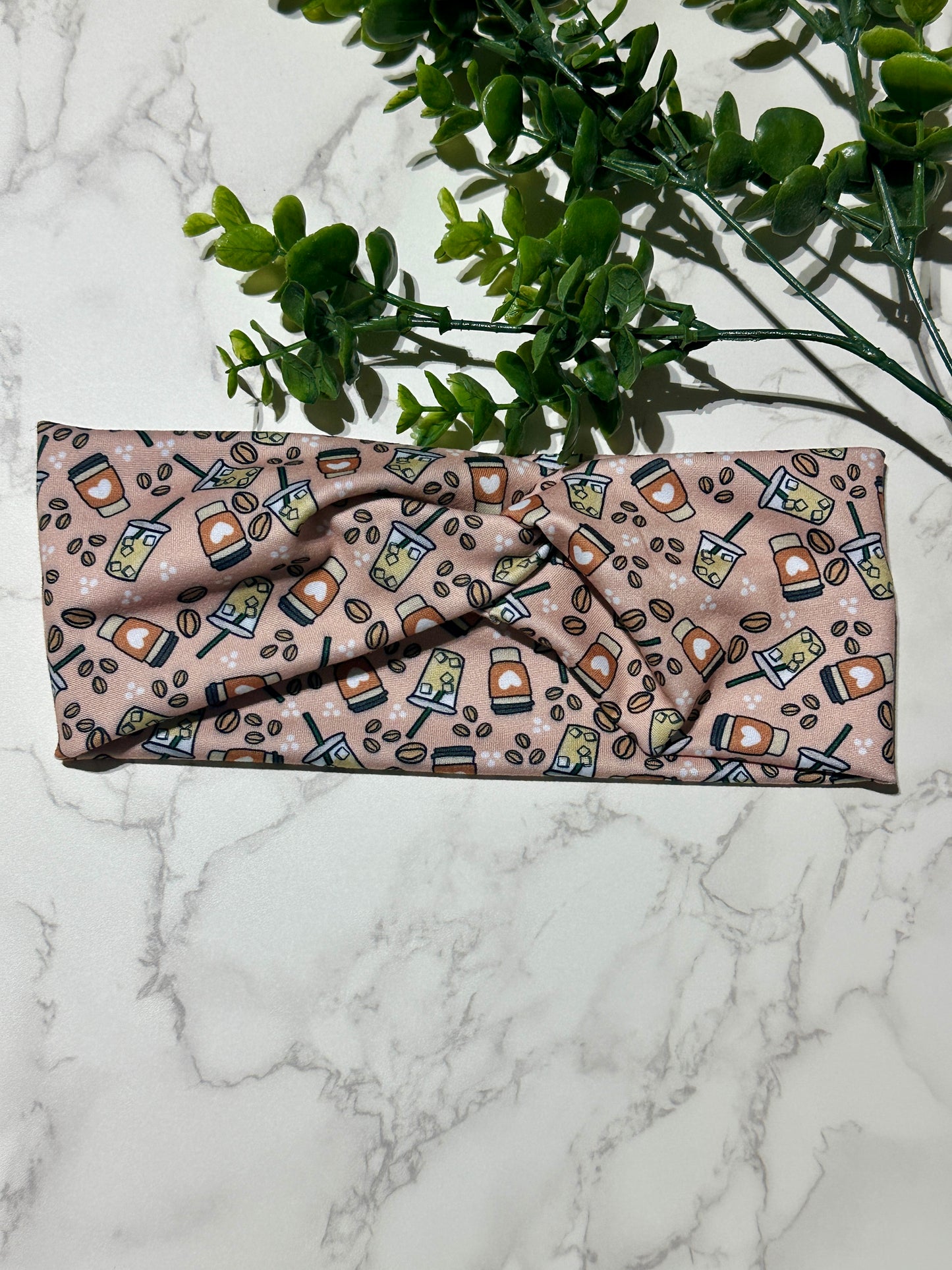 Love Iced Coffee Twist Headband