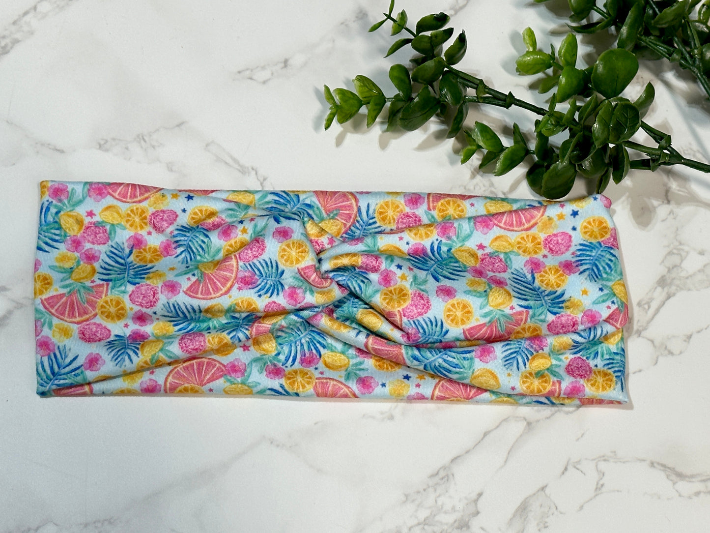 Bright Tropical Twist Headband