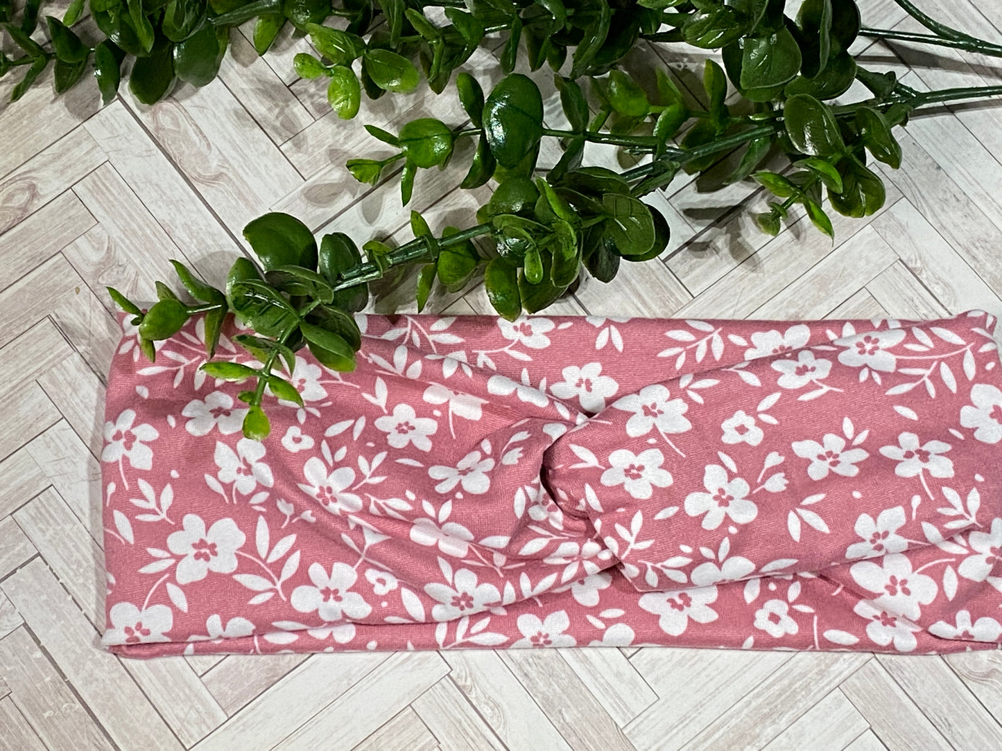 Floral twist headbands - multiple colors