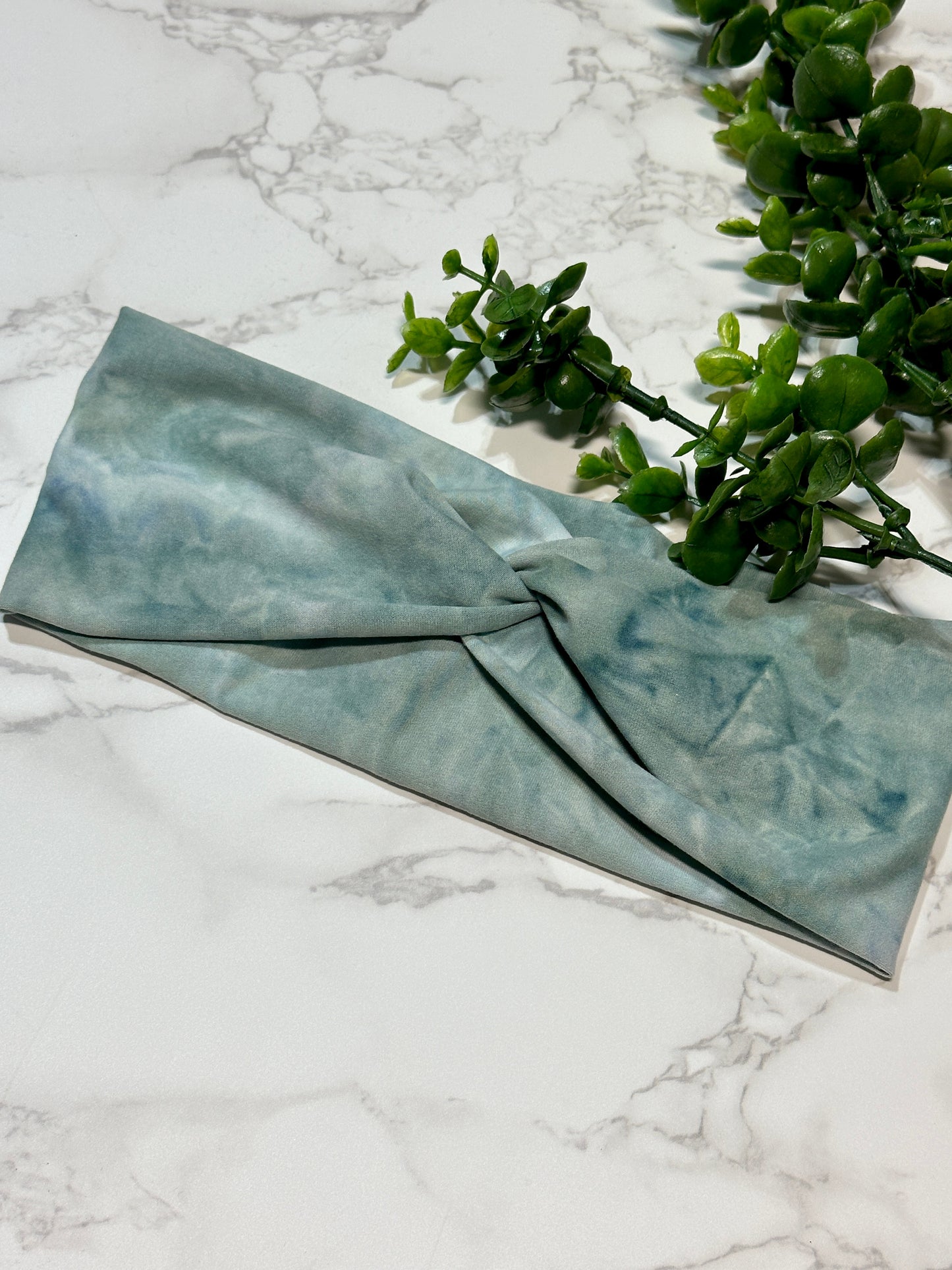Sage Tie Dye Twist Headband
