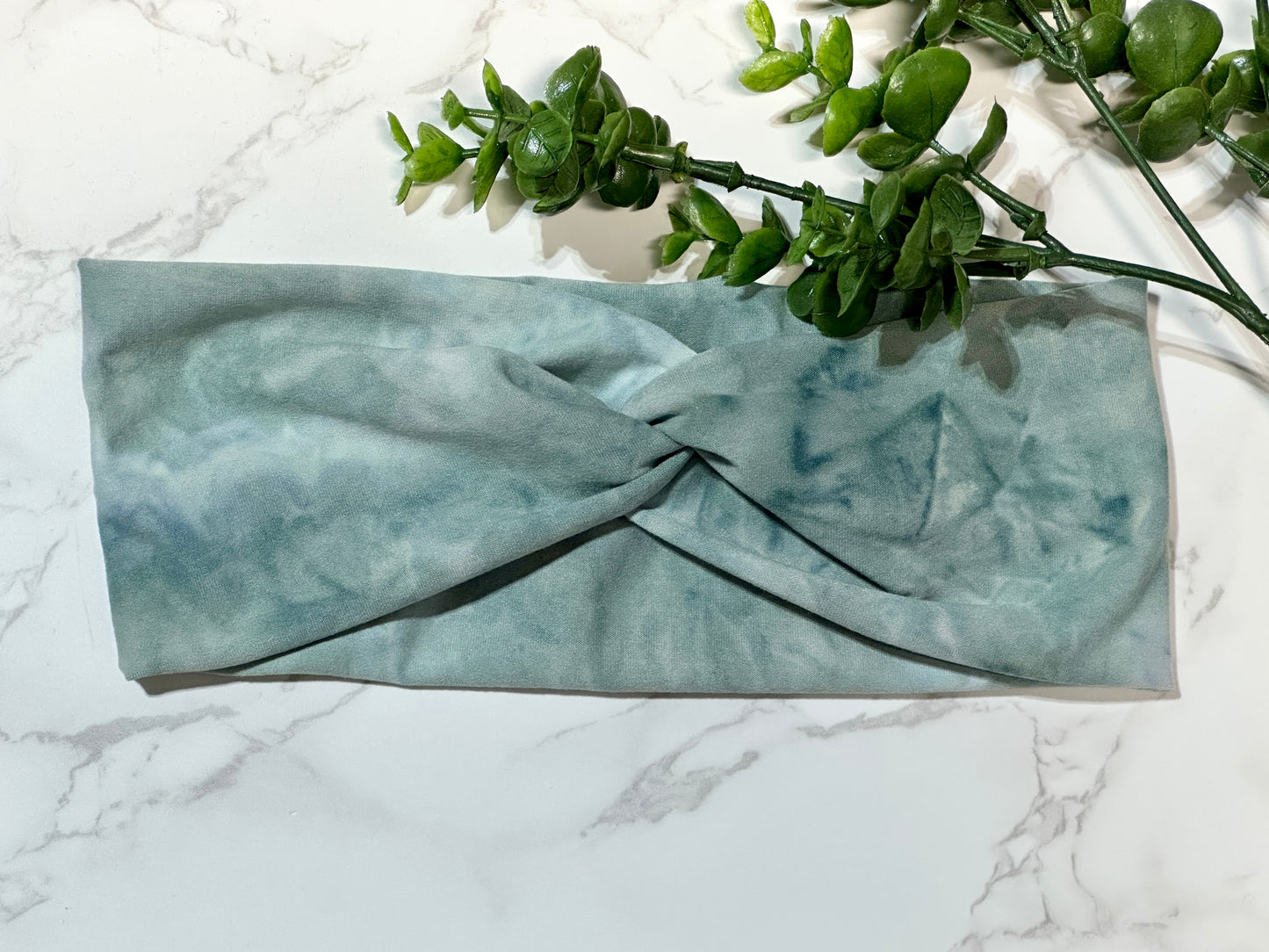 Sage Tie Dye Twist Headband