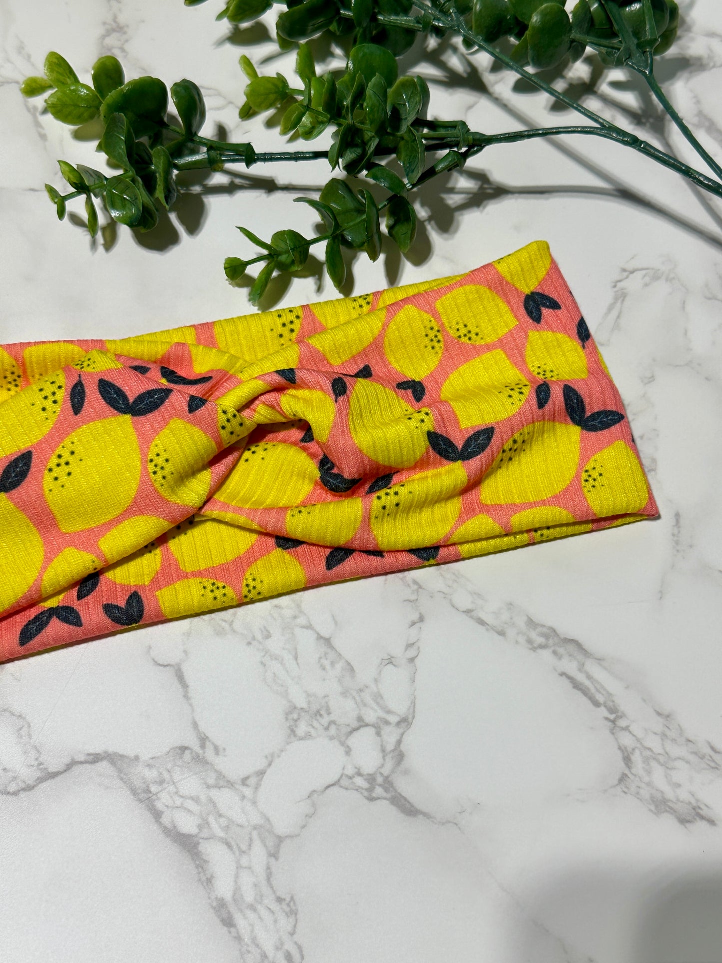 Sunny Lemon Twist Headband
