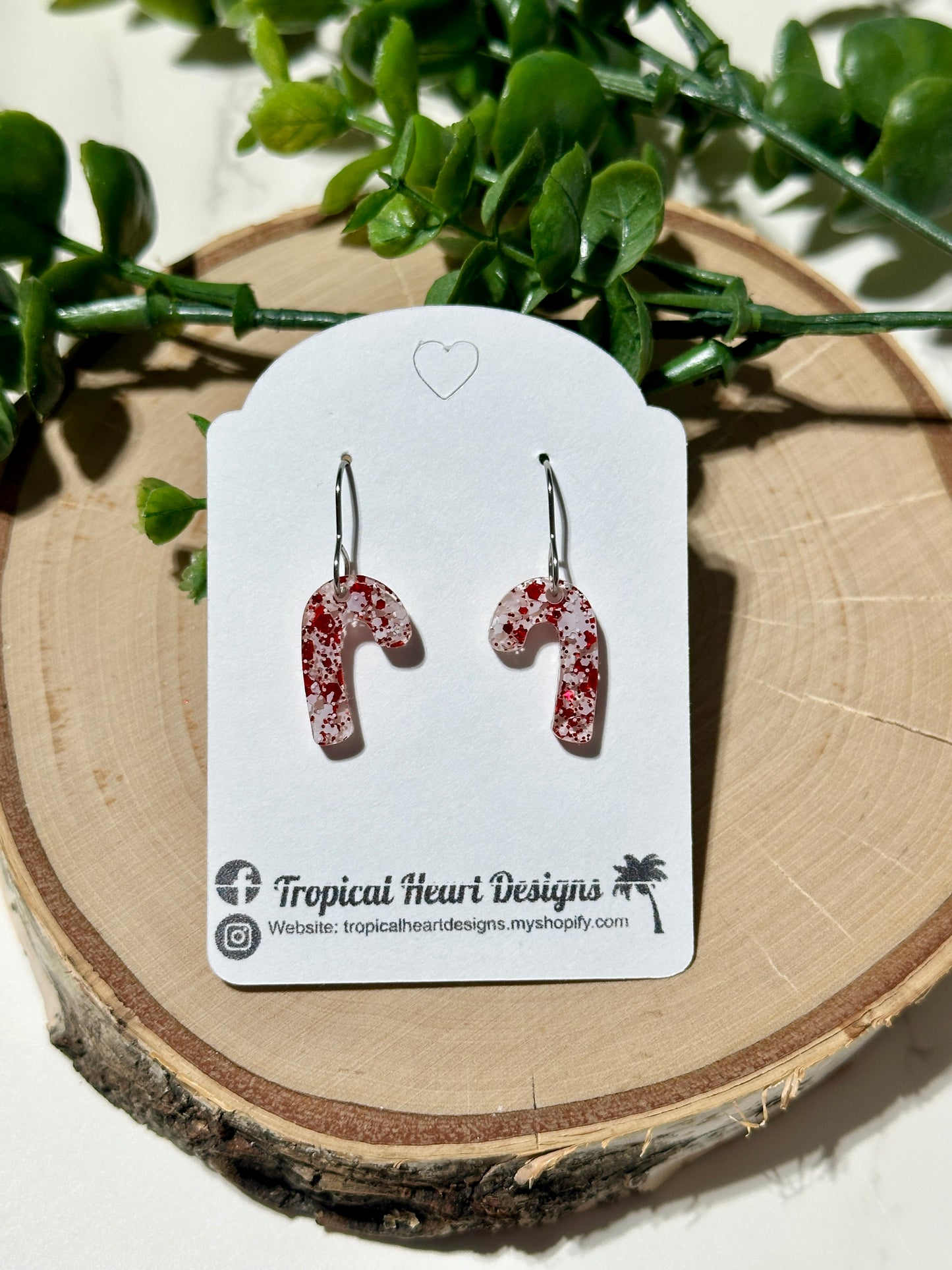 Mini Candy Cane Earrings