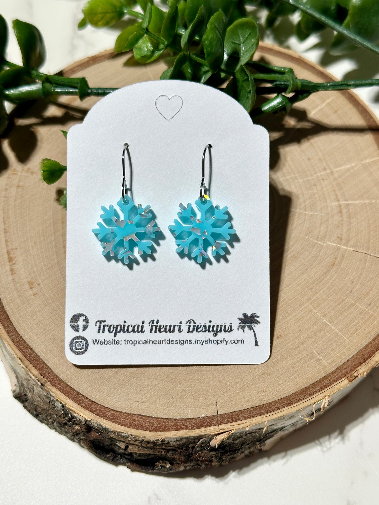 Mini Snowflake Earrings