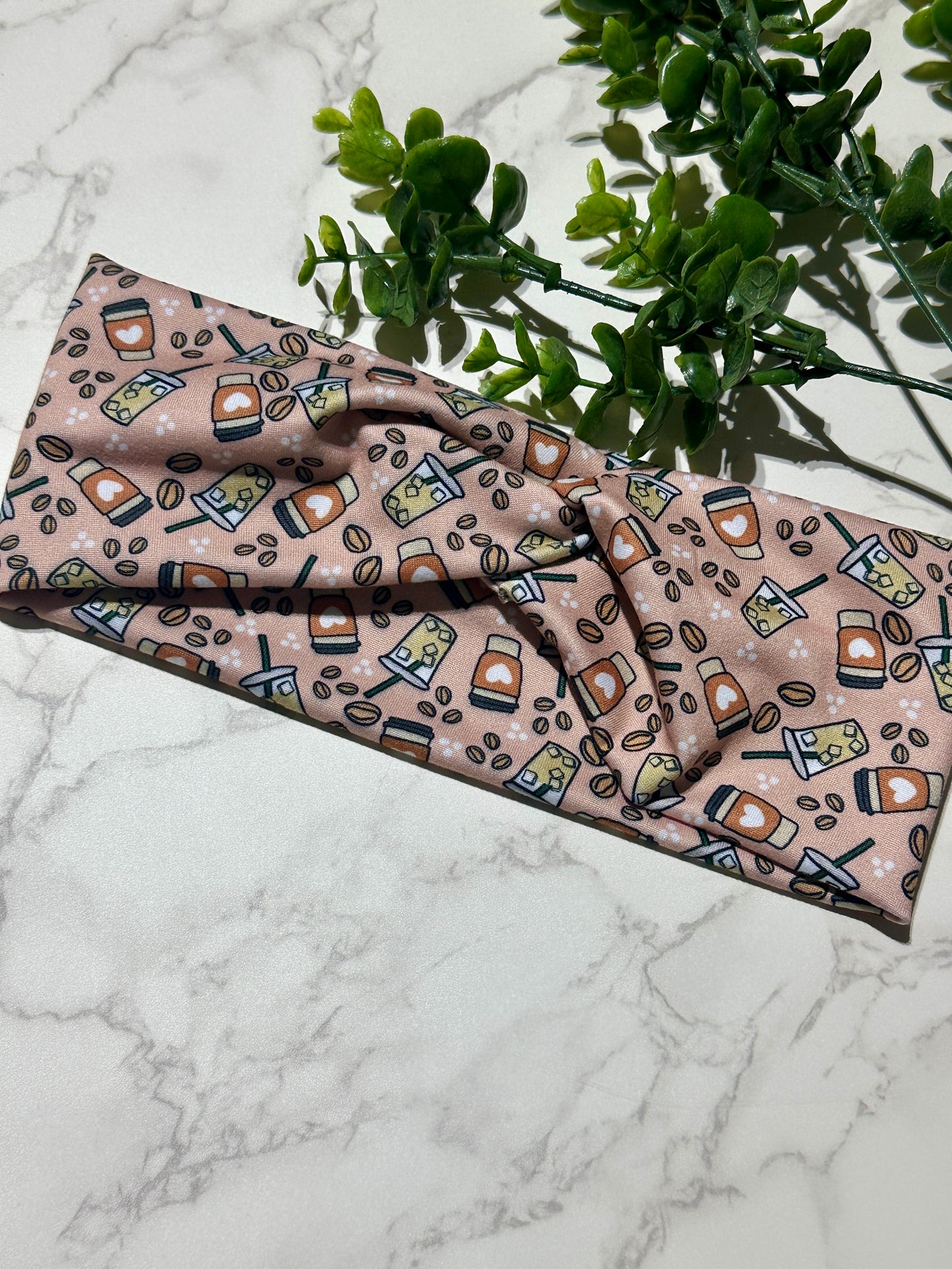 Love Iced Coffee Twist Headband