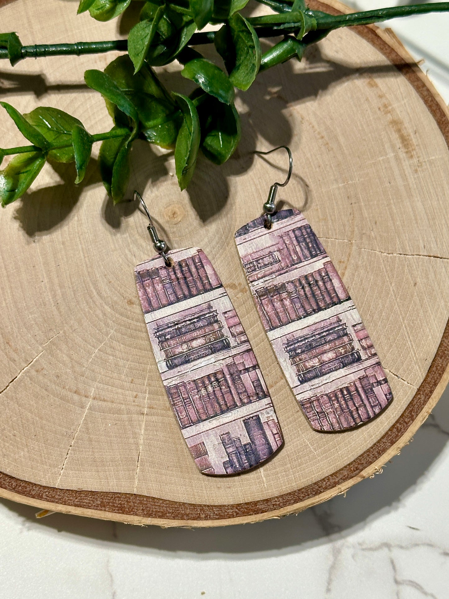 Bar Earrings - Bookshelves