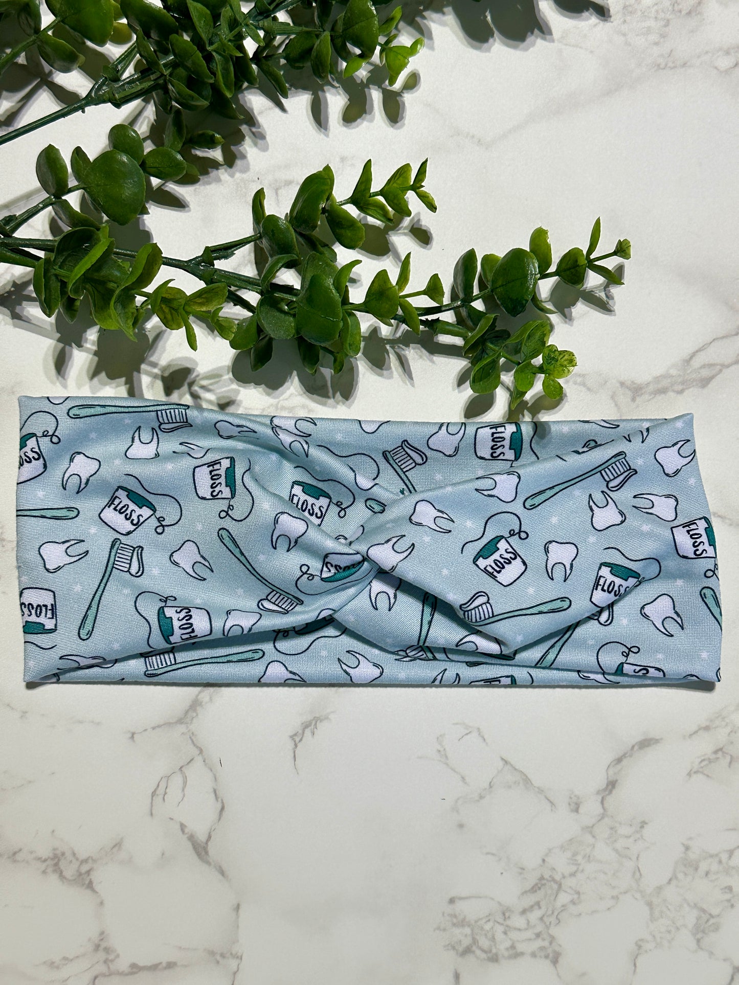 Tooth/Toothbrush Twist Headband