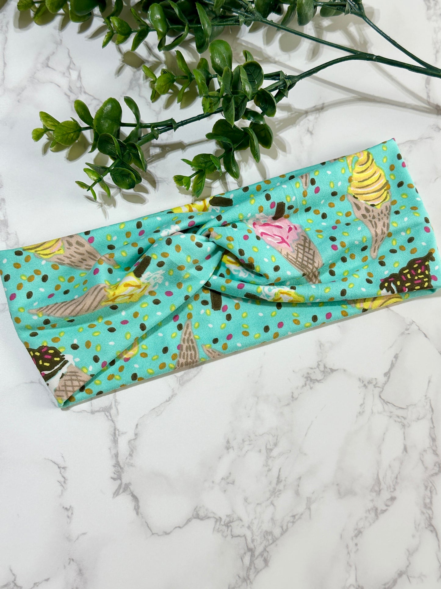 Ice Cream Cone Twist Headband