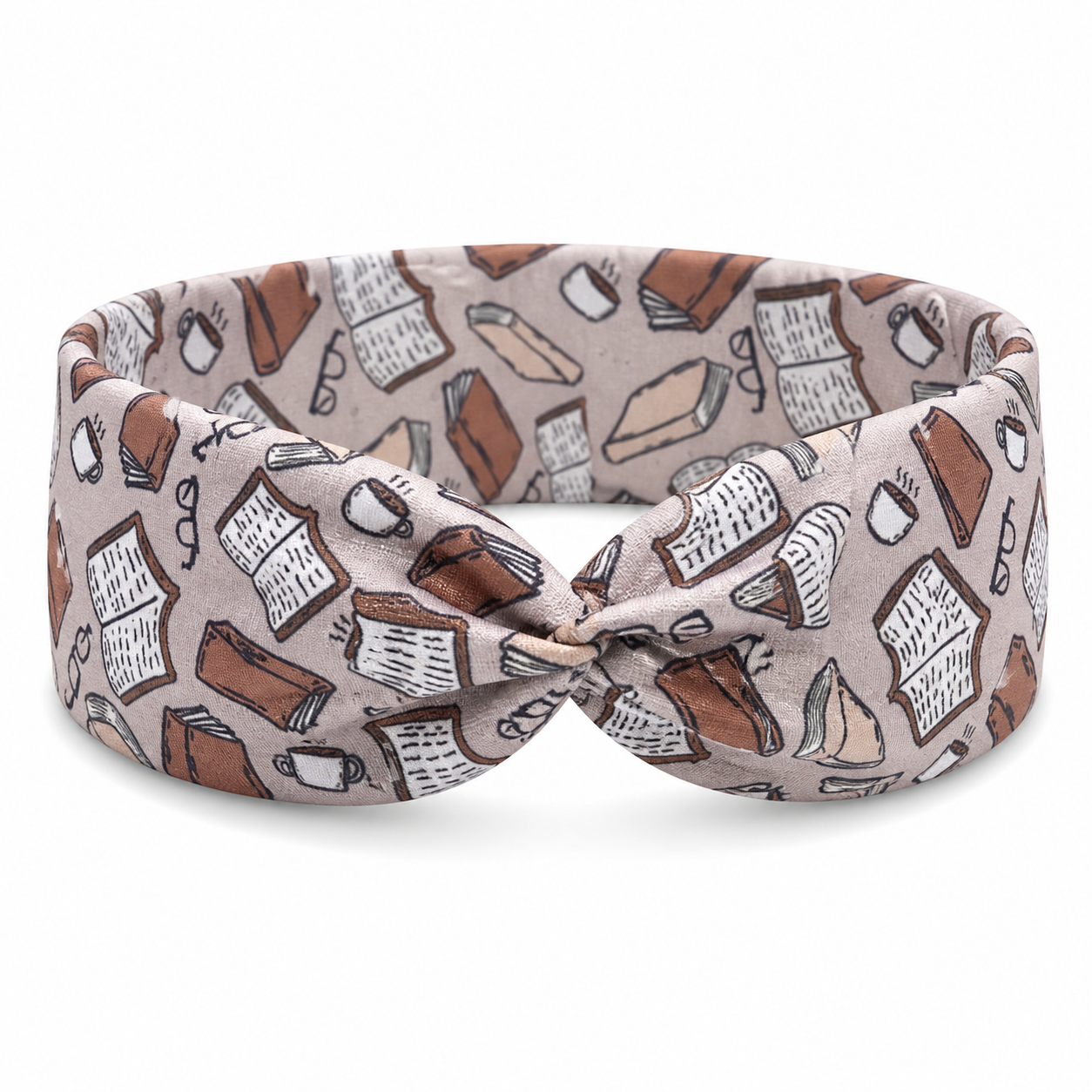 Neutral Book Lover Twist Headband