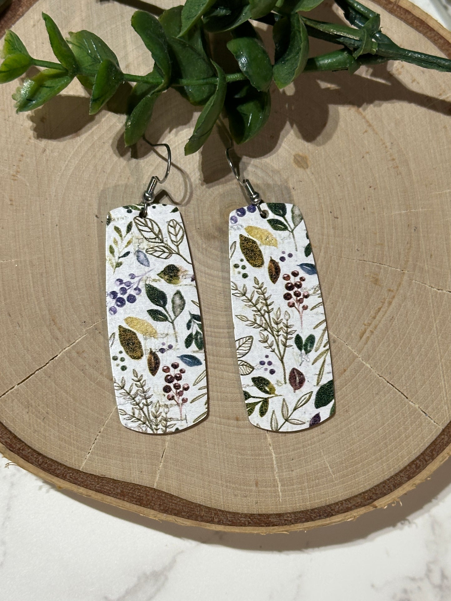 Bar Earrings - Fall Foliage