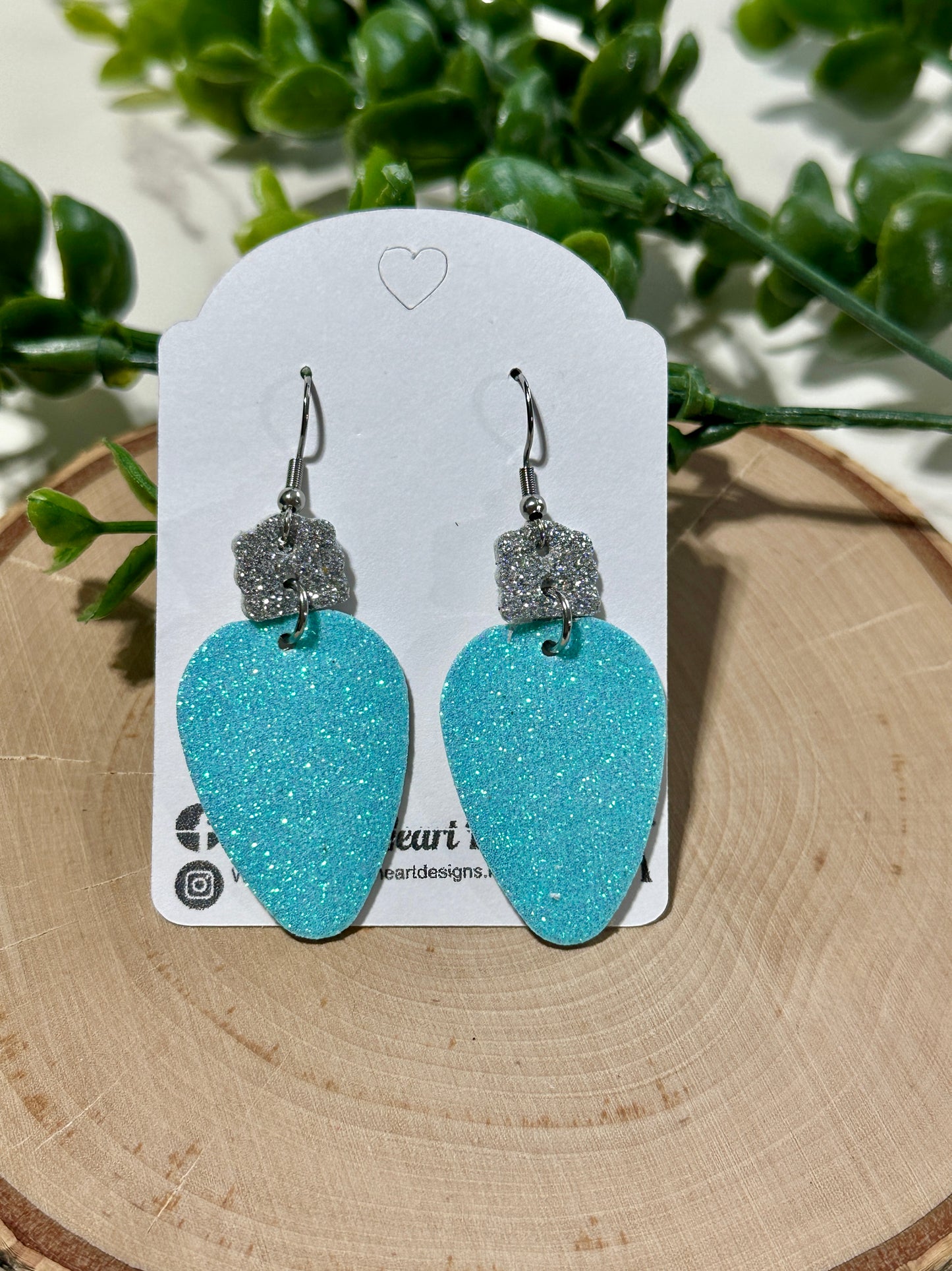 Christmas Lights Earrings - Multiple Colors