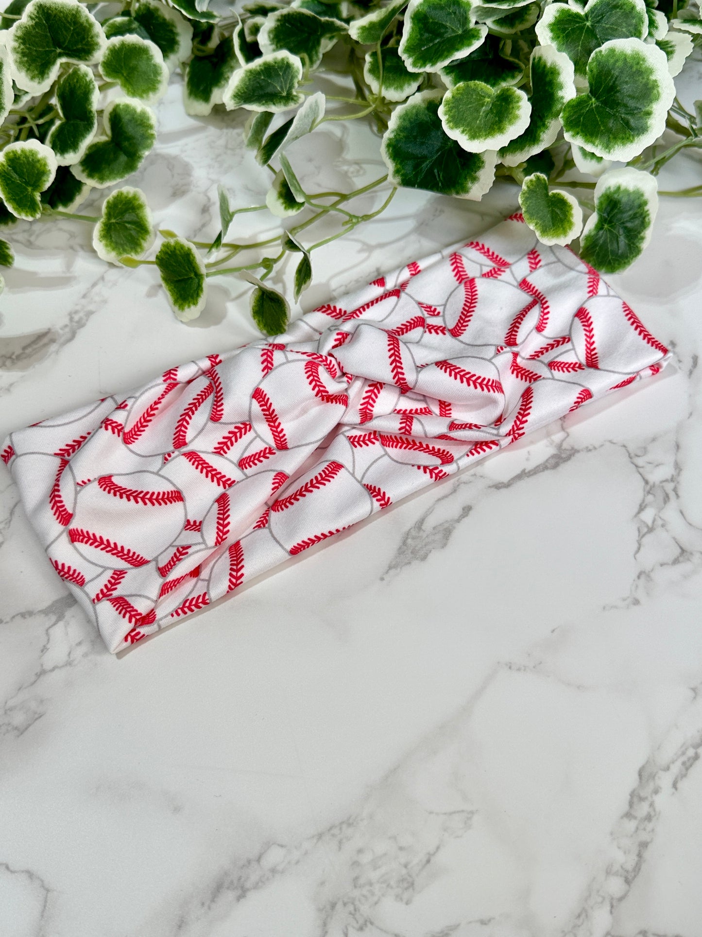 Baseball Laces Twist Headband