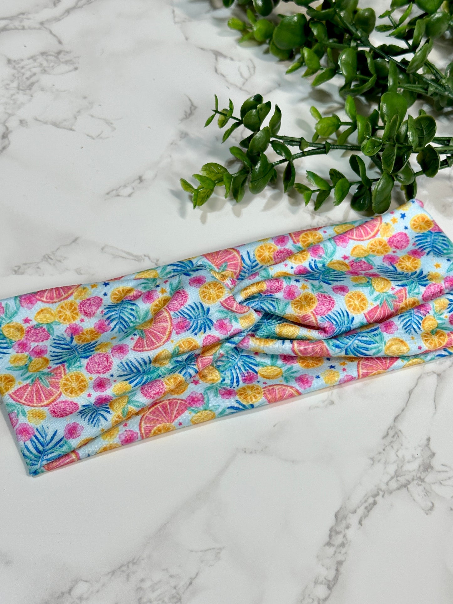 Bright Tropical Twist Headband