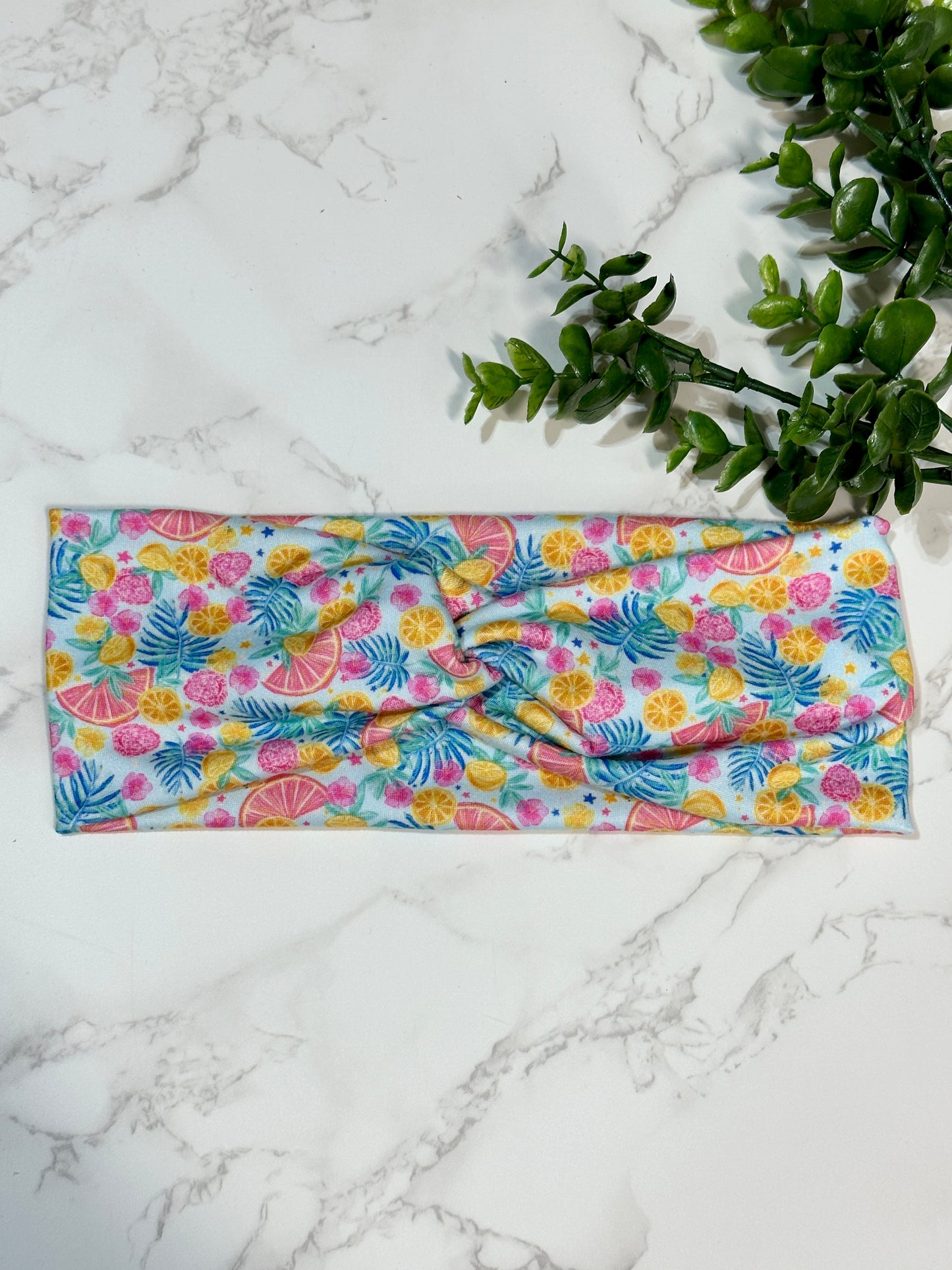 Bright Tropical Twist Headband