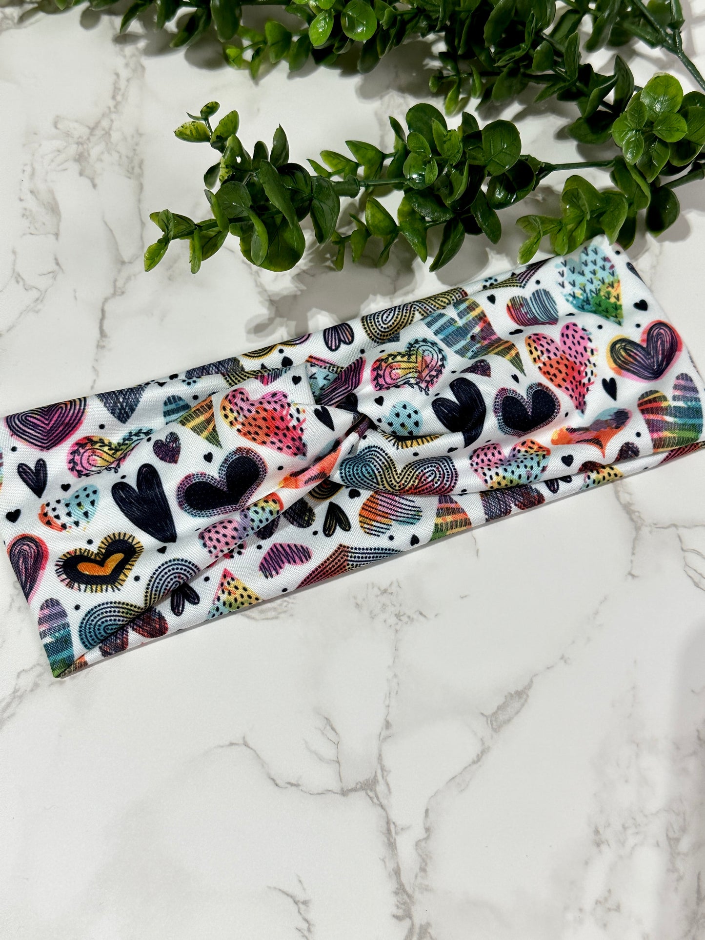 All the Hearts - Twist headband