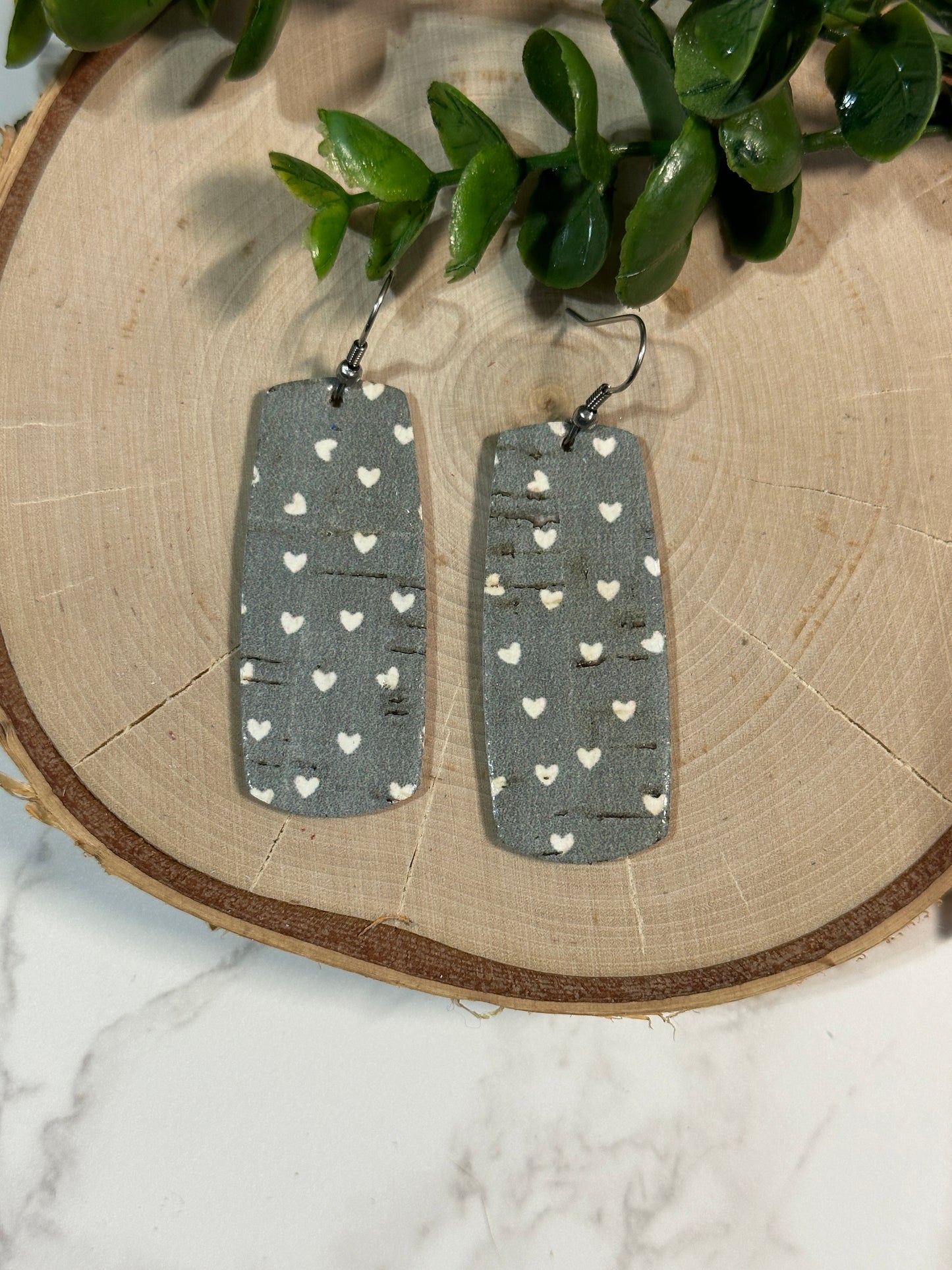 Valentine Hearts Bar Earrings - Multiple patterns