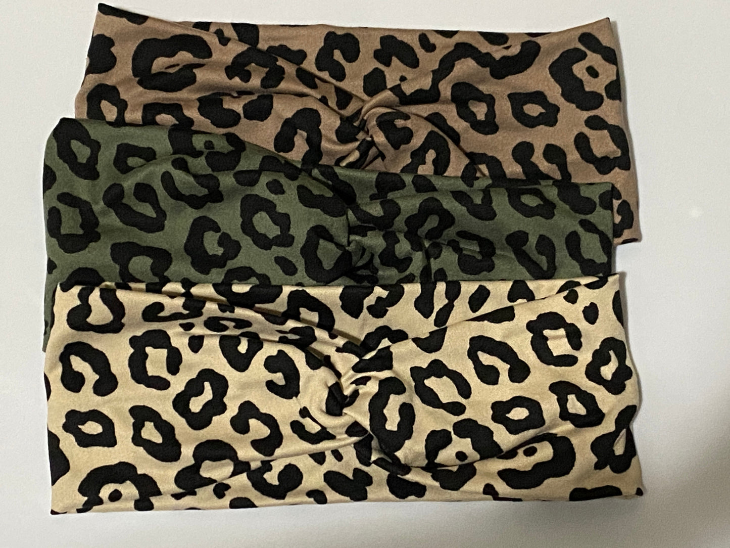 Earthy Colors - Leopard Twist Headbands