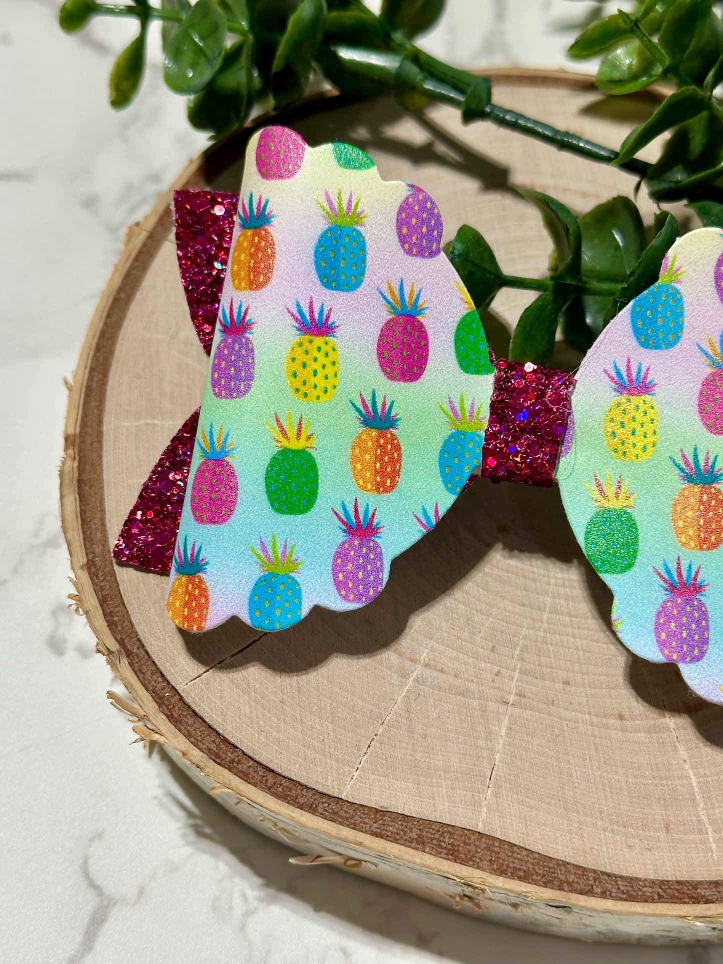 Colorful Pineapple Hairbow