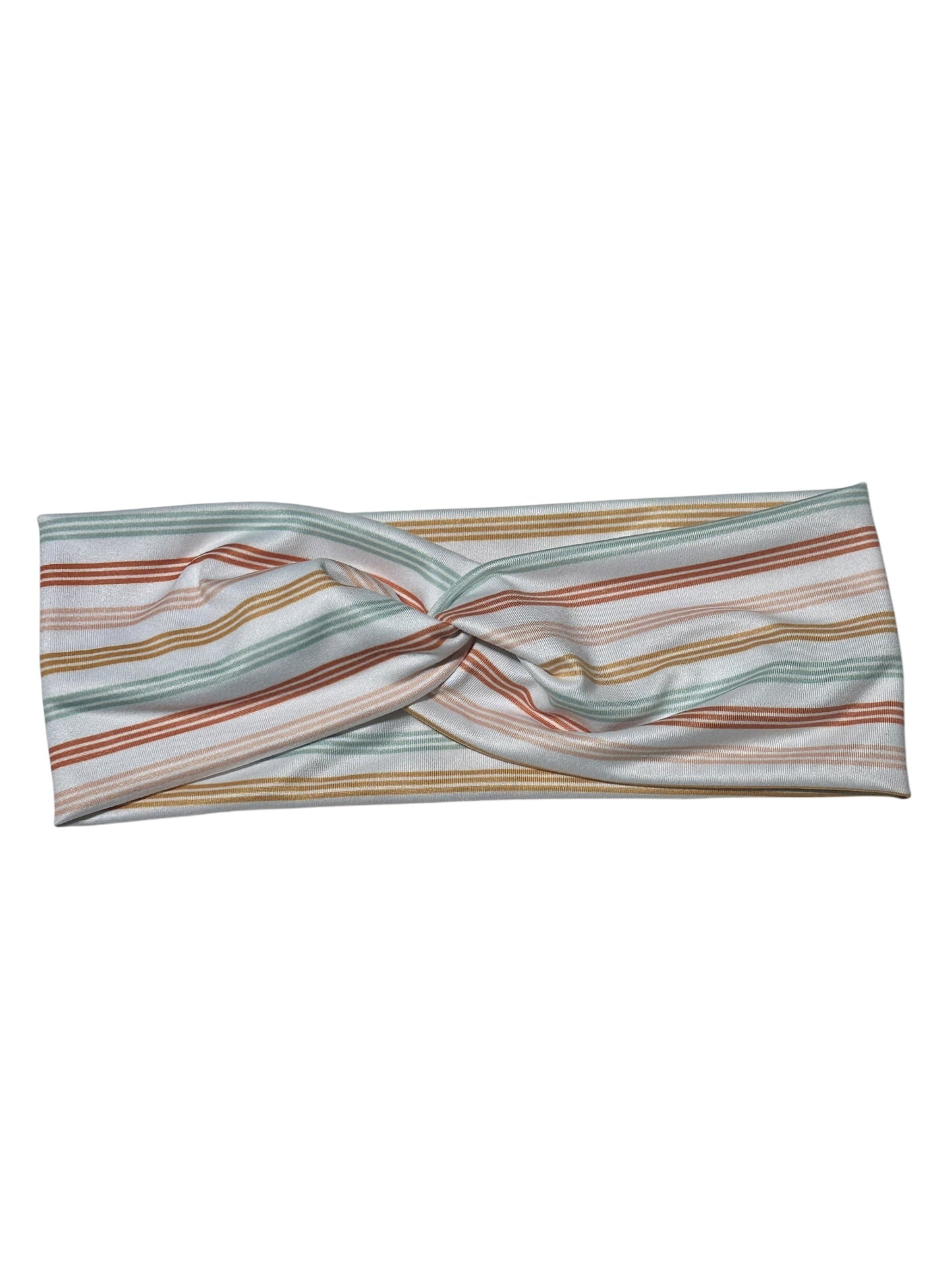 Neutral Boho Stripes Twist Headband