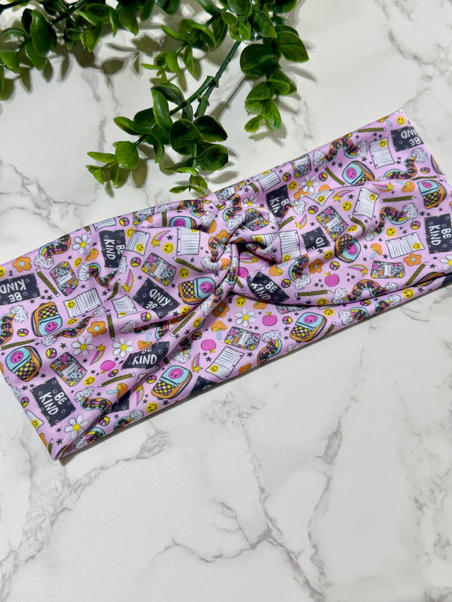Back to School Twist Headband - Be Kind