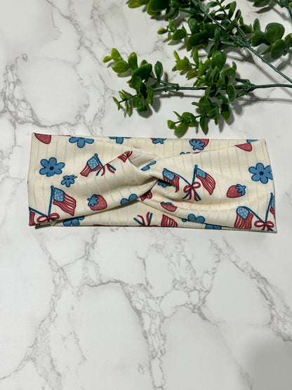 Stars, Stripes, and Sweet Summer Twist Headband